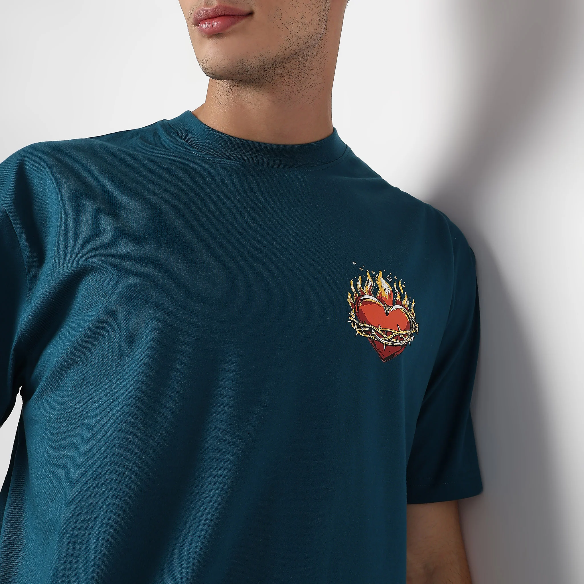 Oversize Cotton Graphic Karaoke T-Shirt - Image 4