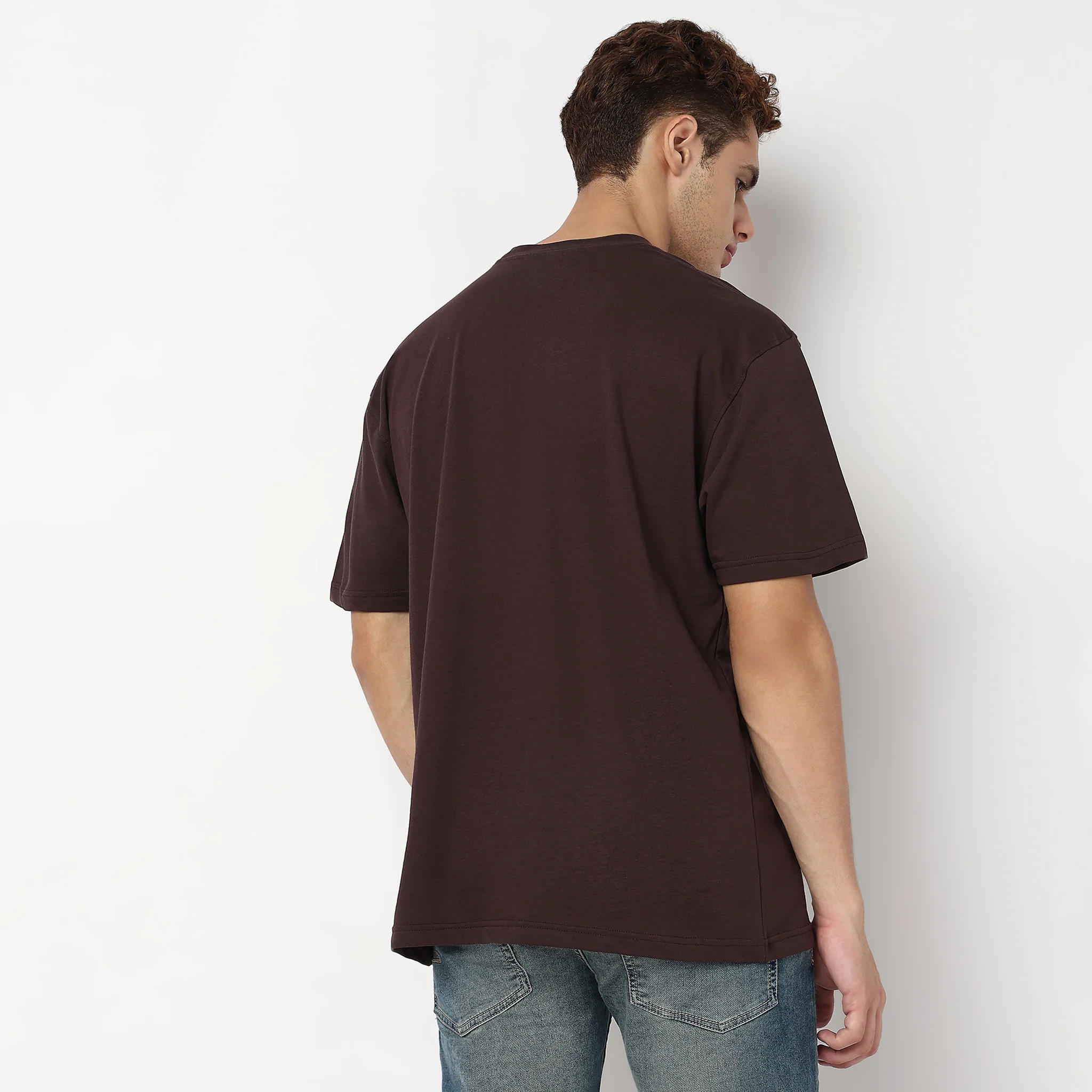 Oversize Slogan Graphic Cotton T-Shirt - Image 3