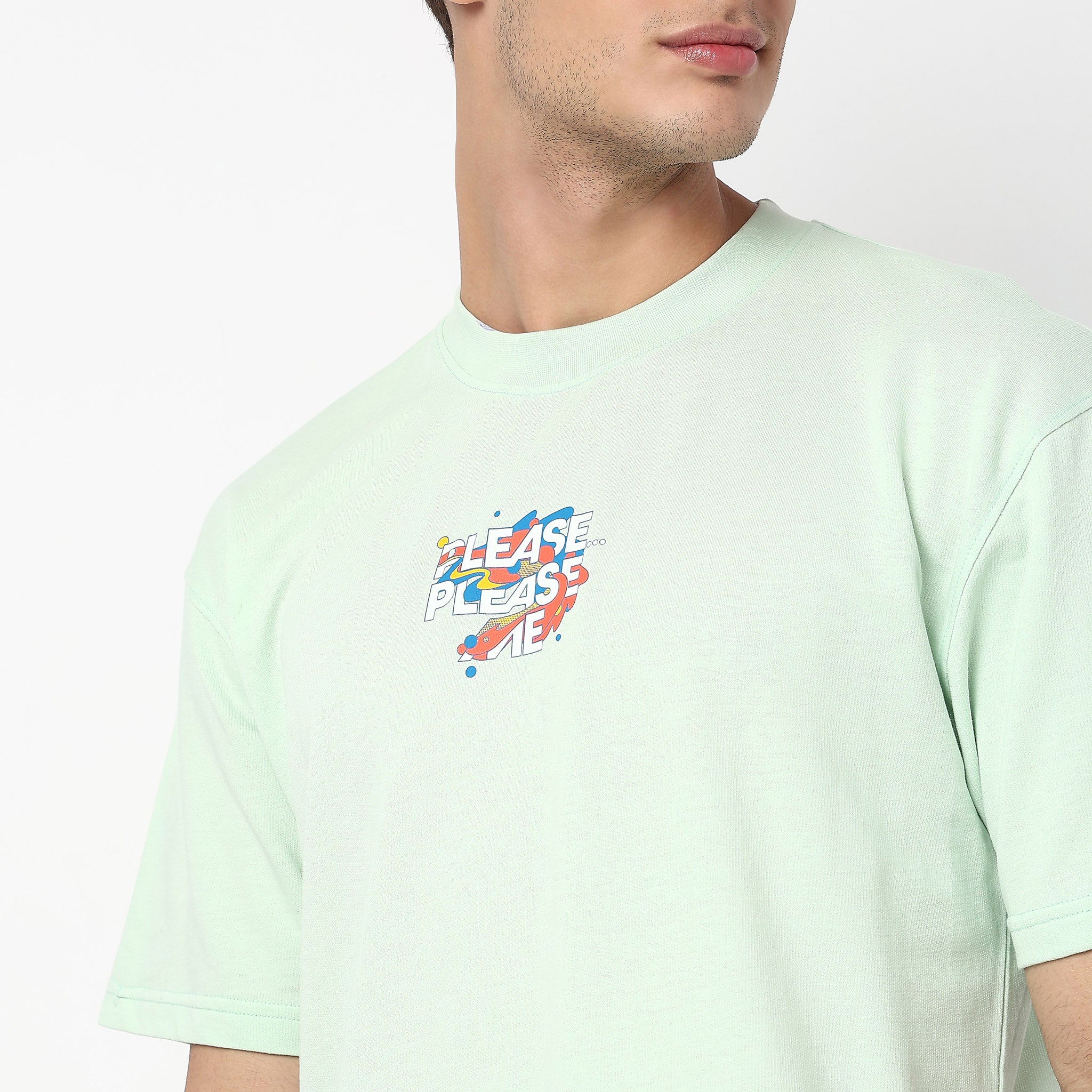 Oversize Slogan Graphic Cotton T-Shirt - Image 4