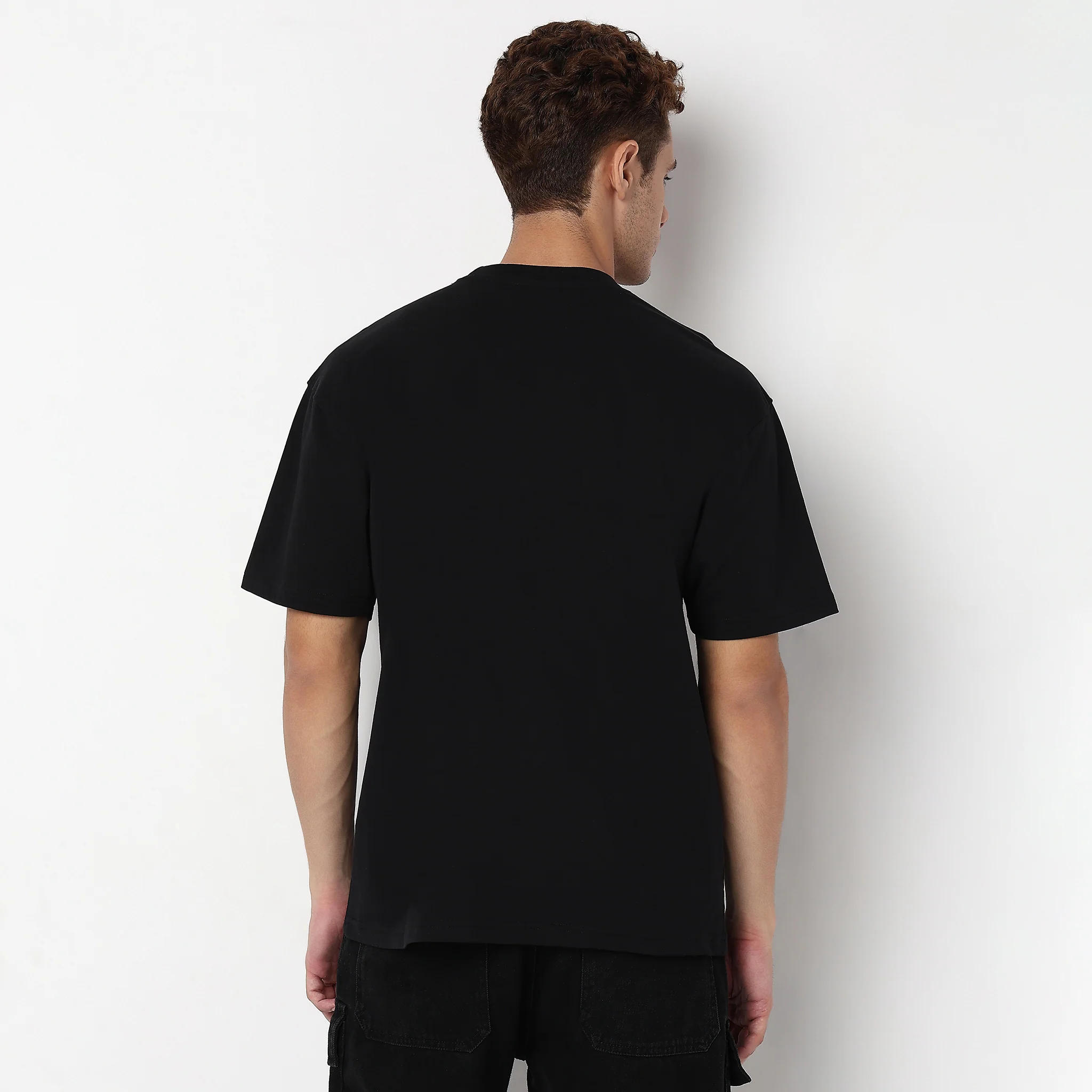 Oversize Slogan Graphic Cotton T-Shirt - Image 3