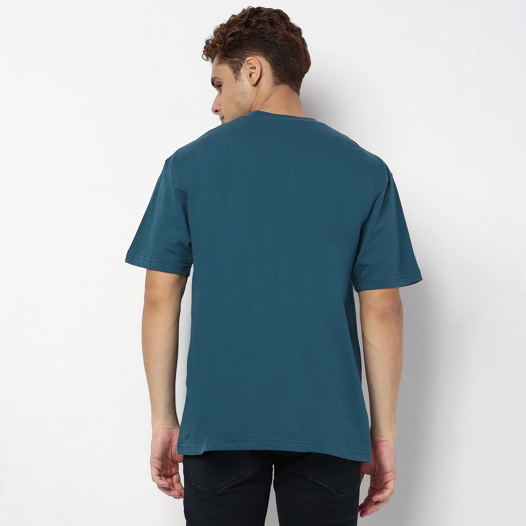 Oversize Slogan Graphic Cotton T-Shirt - Image 3