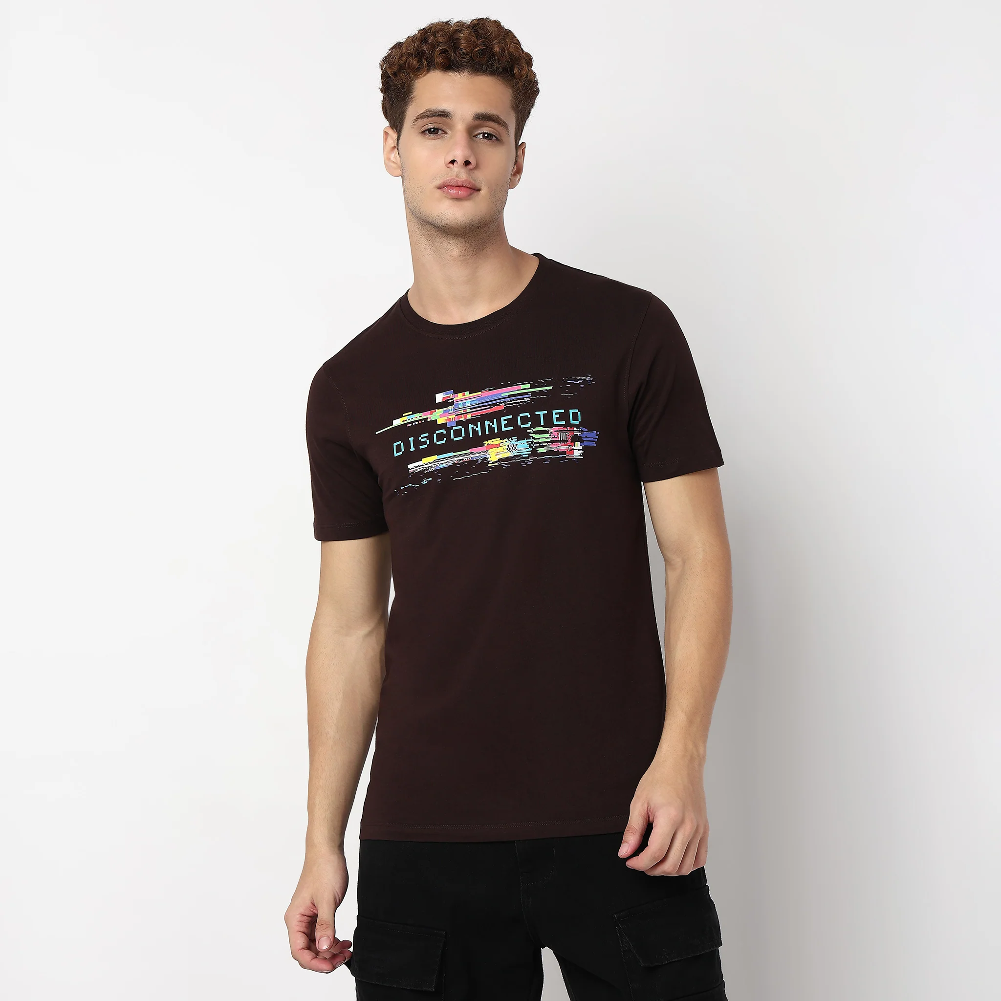 Knitted Graphic Cotton T-Shirt - Image 2