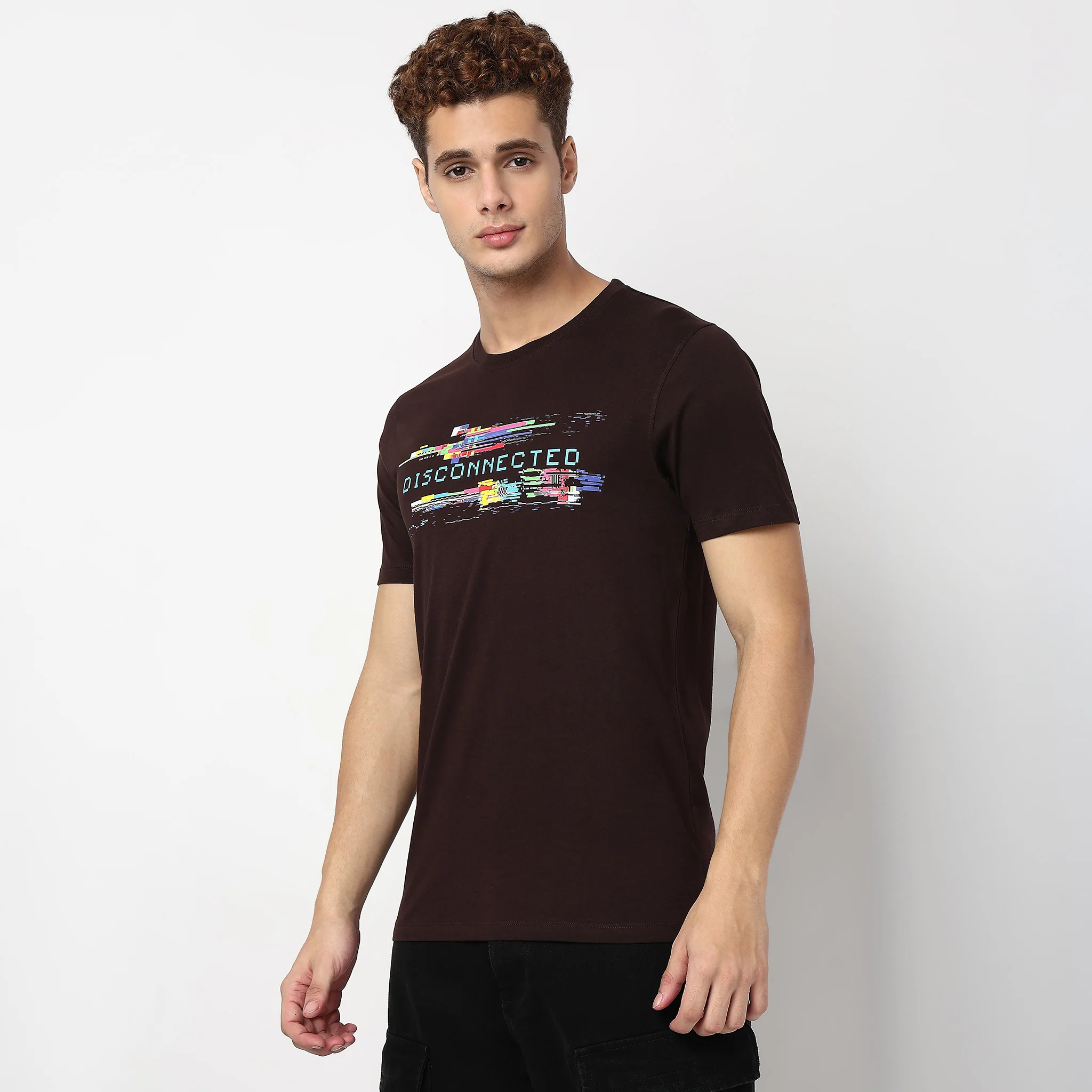 Knitted Graphic Cotton T-Shirt - Image 5