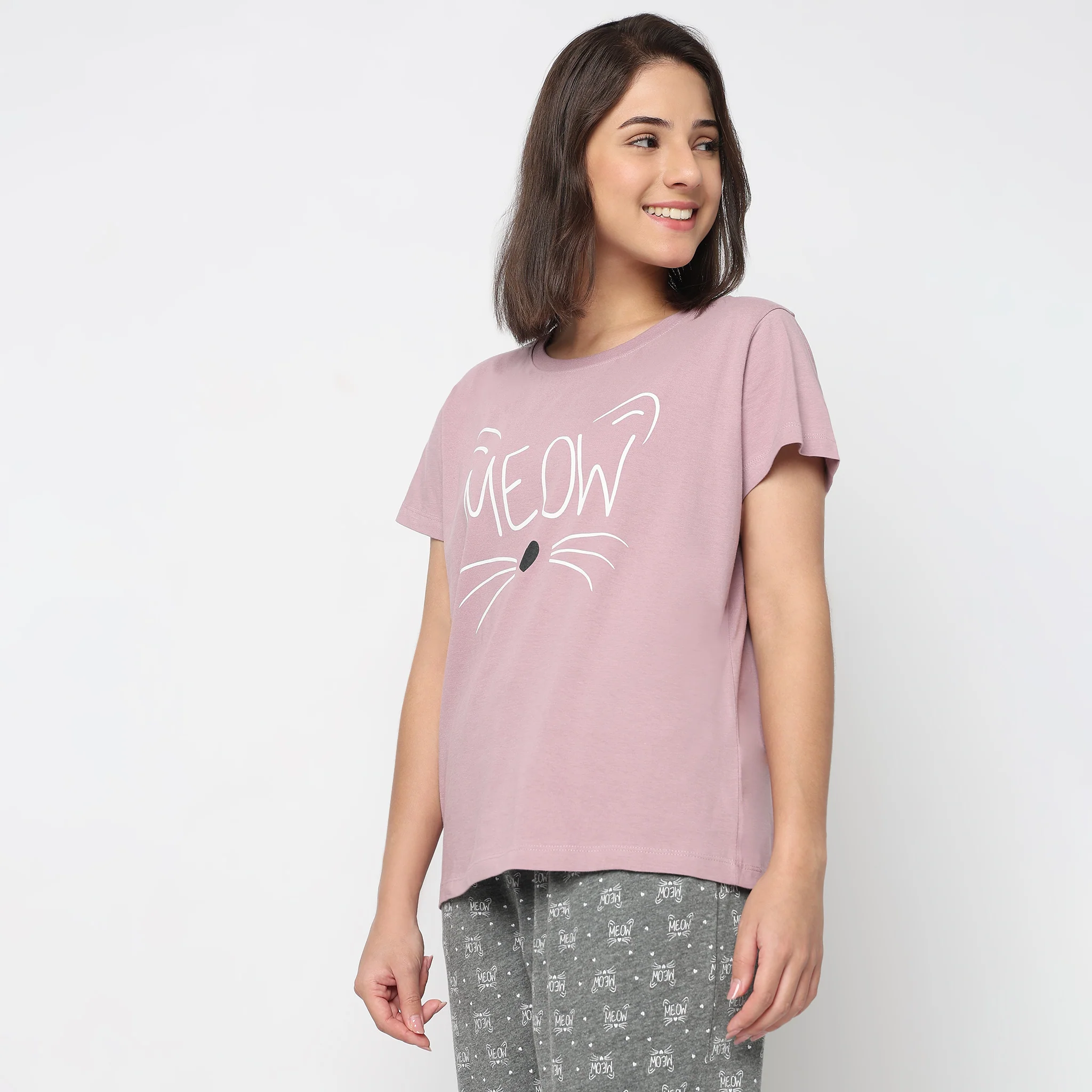 Knitted Printed Lounge T-Shirt - Image 5