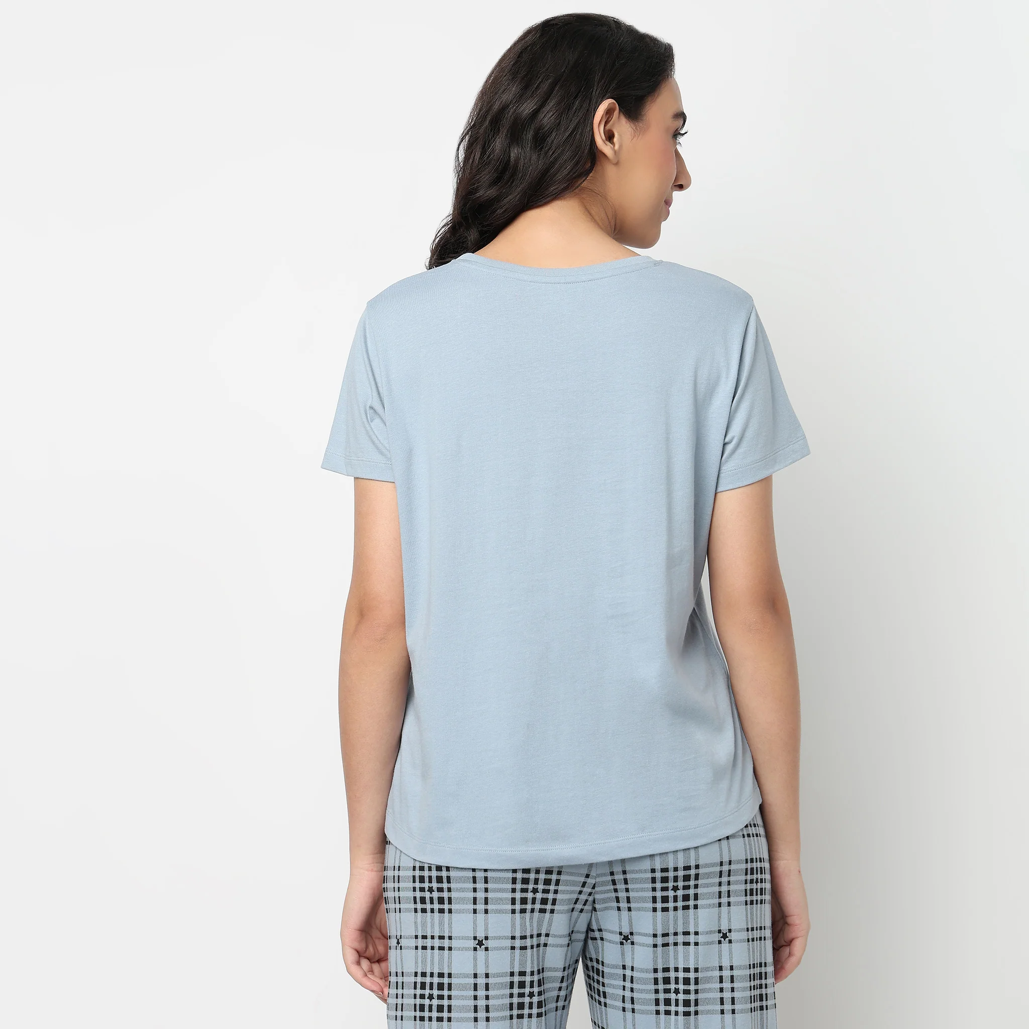 Knitted Printed Lounge T-Shirt - Image 3