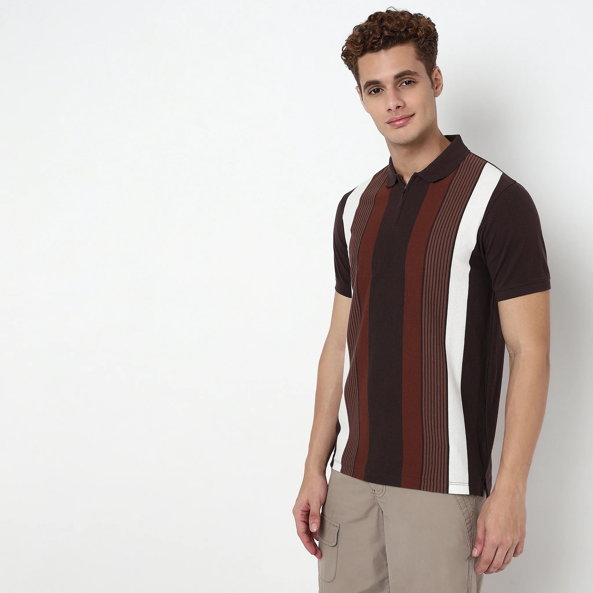 Striped University Polo T-Shirt - Image 5