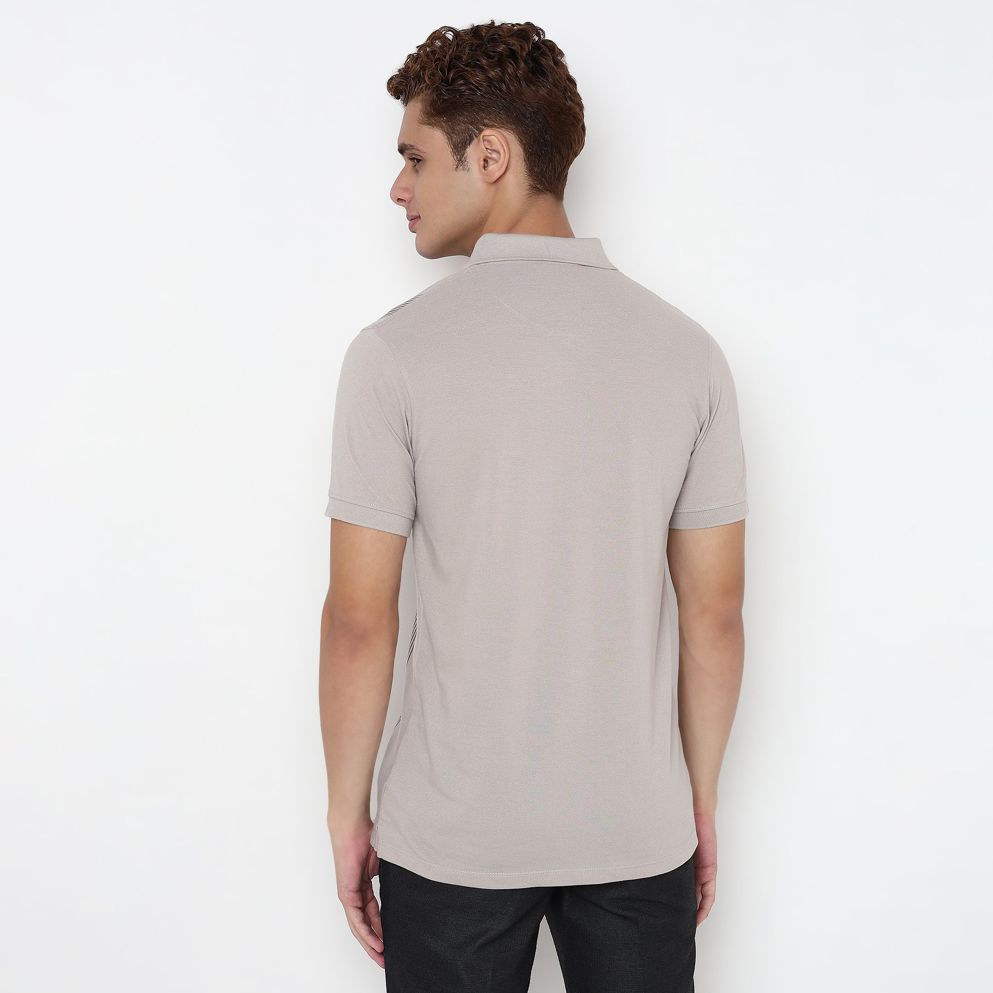 Striped University Polo T-Shirt - Image 3