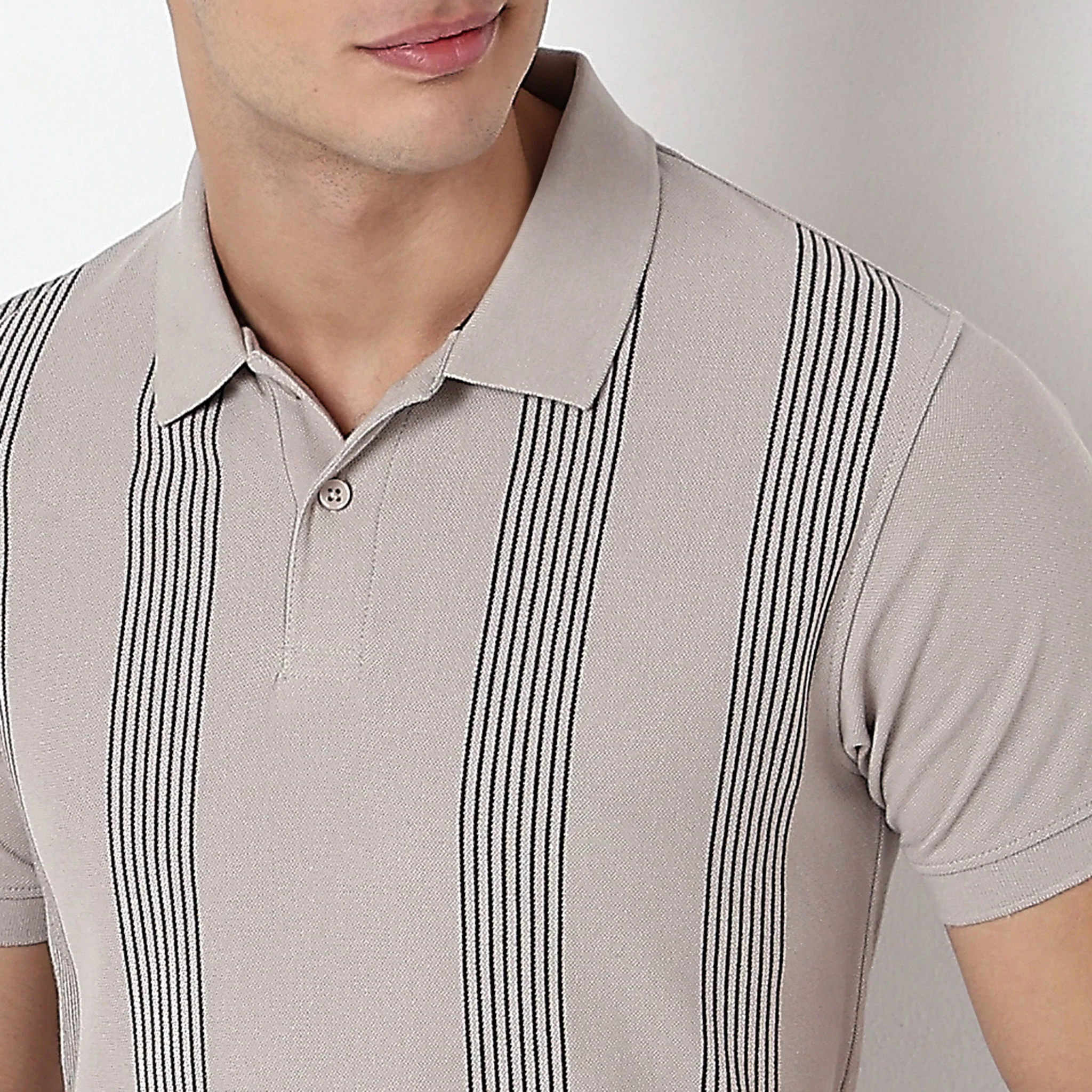 Striped University Polo T-Shirt - Image 4