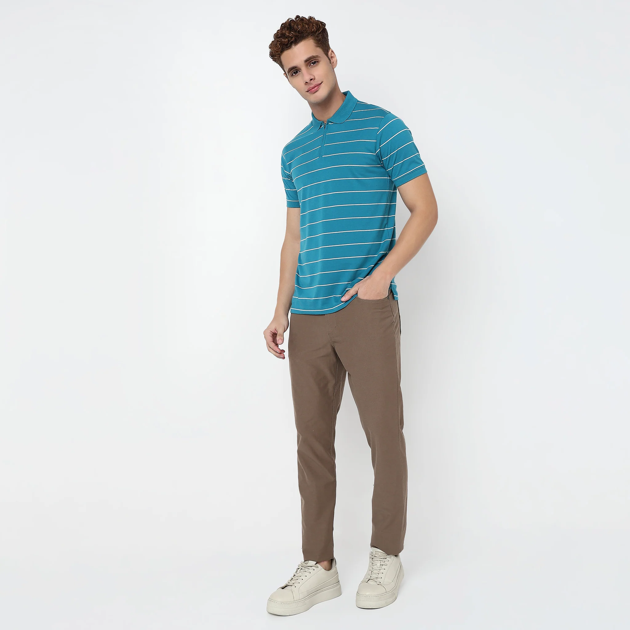 Striped Weekend Polo T-Shirt - Image 5