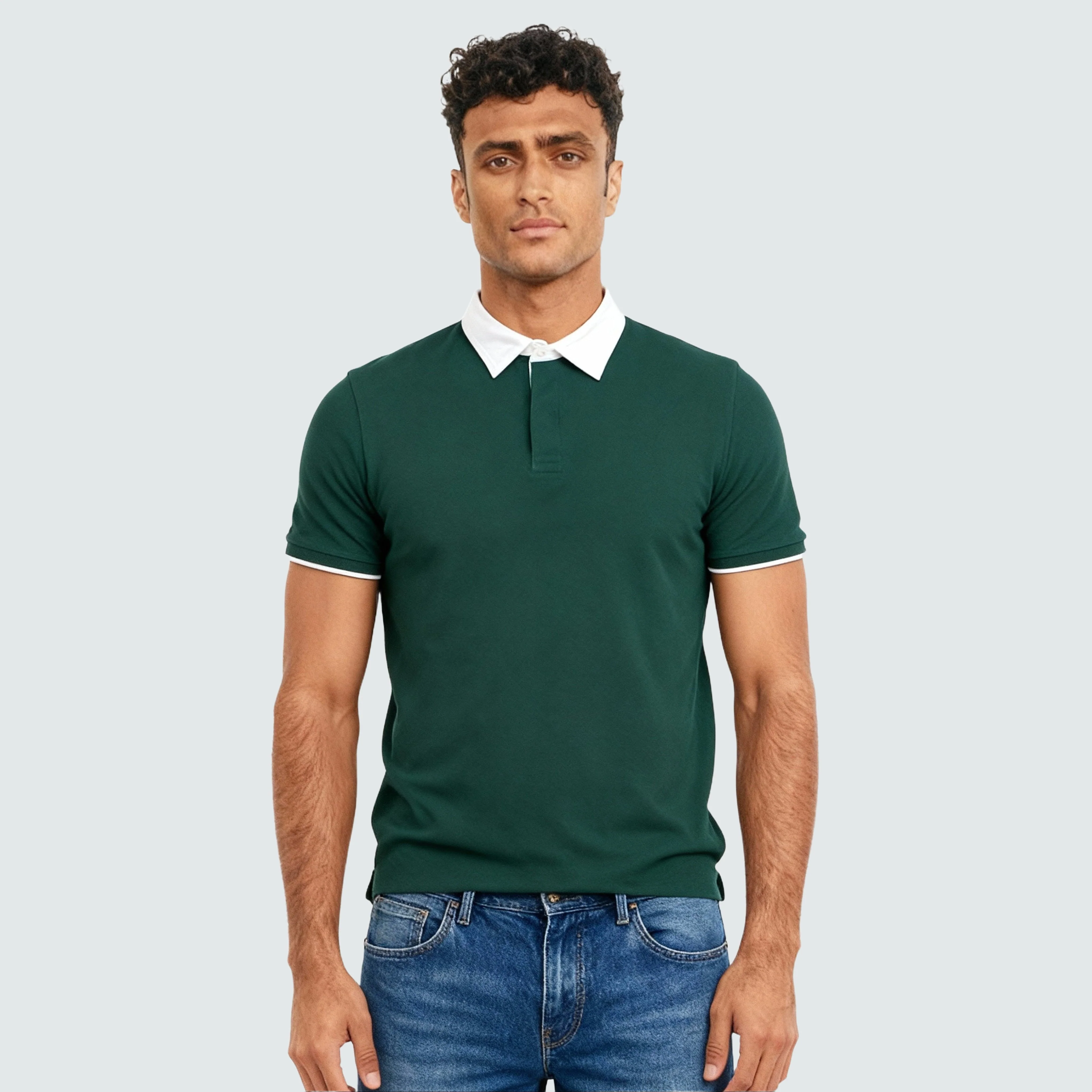 Structured Rugby Polo T-Shirt - Image 12