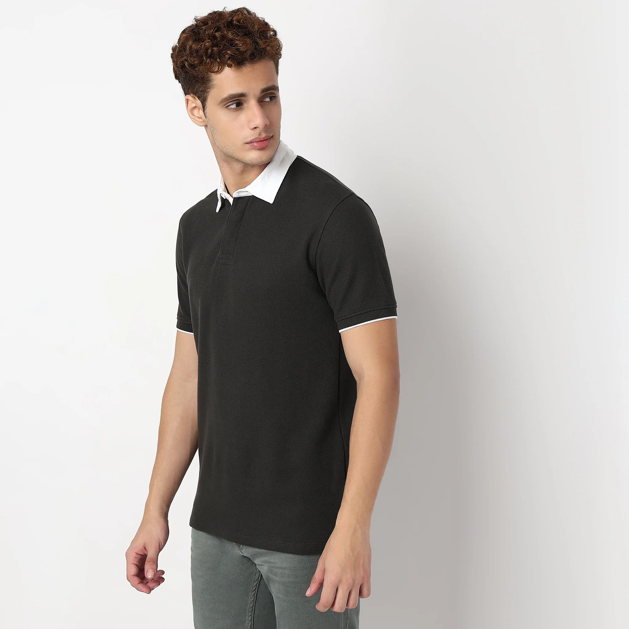 Structured Rugby Polo T-Shirt - Image 5