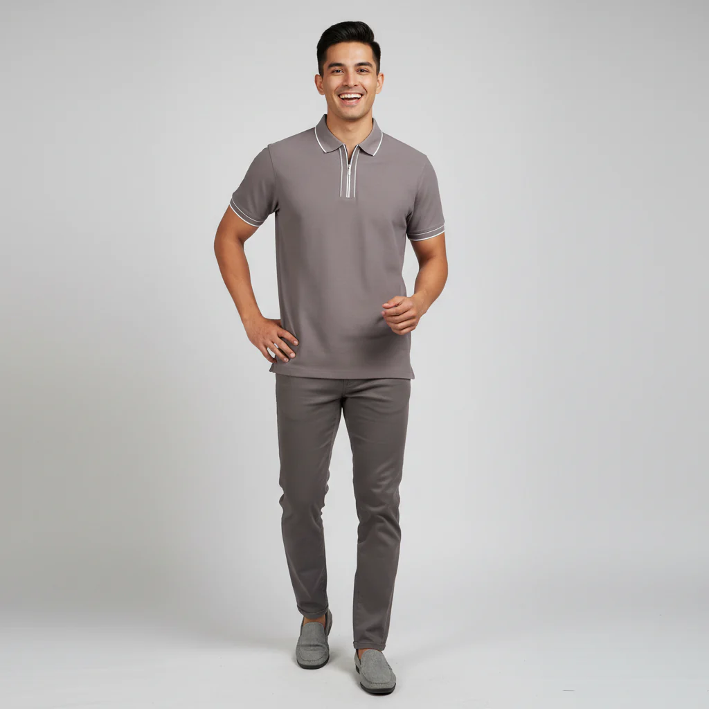Knitted Weekend Polo T-Shirt - Image 6