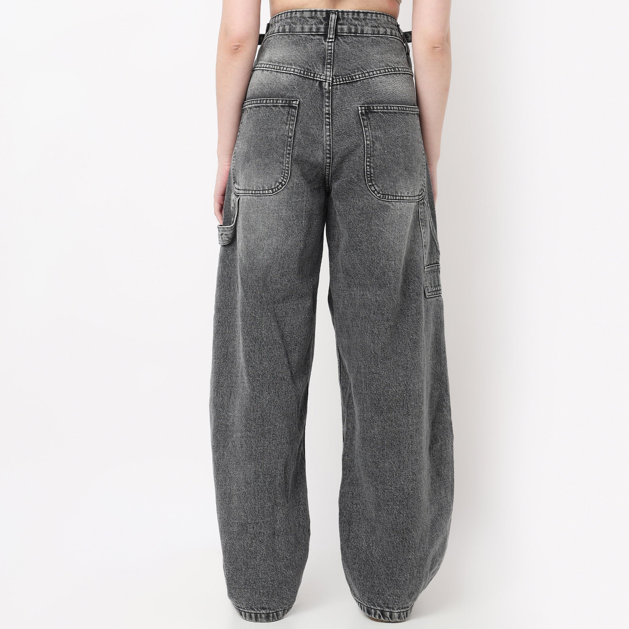 Low waist Barrel Fit Street Look Jeans - Image 3