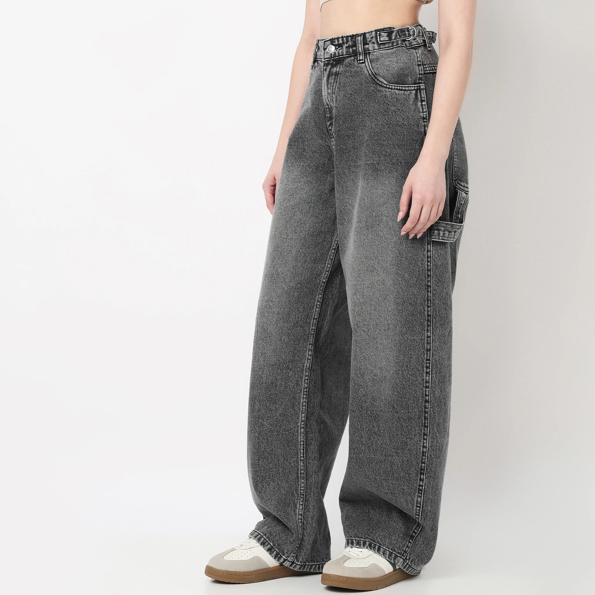 Low waist Barrel Fit Street Look Jeans - Image 5