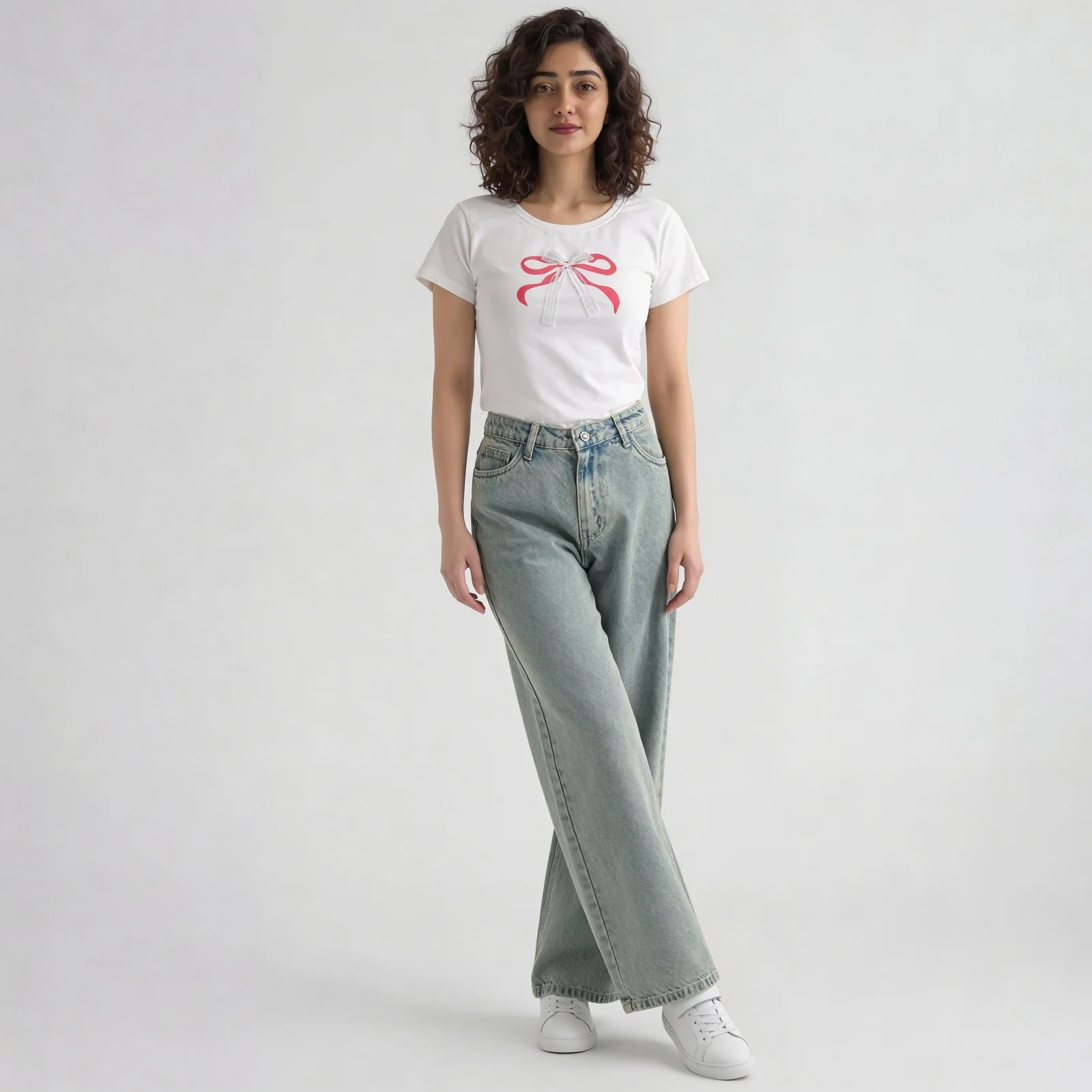 Low Waist Straight Fit Denim With Tinted Look - Image 6