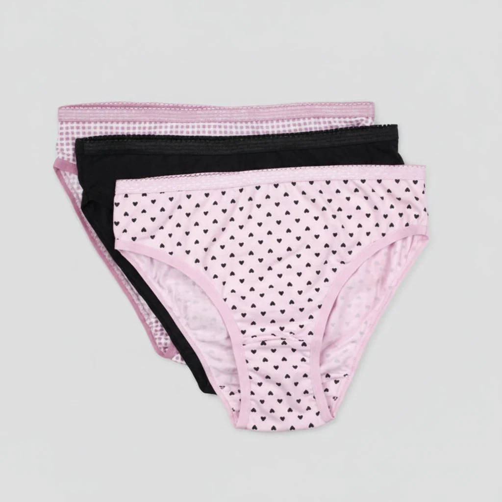 Medium Rise Full Coverage Hipster Panties - Pack of 3 - Image 6