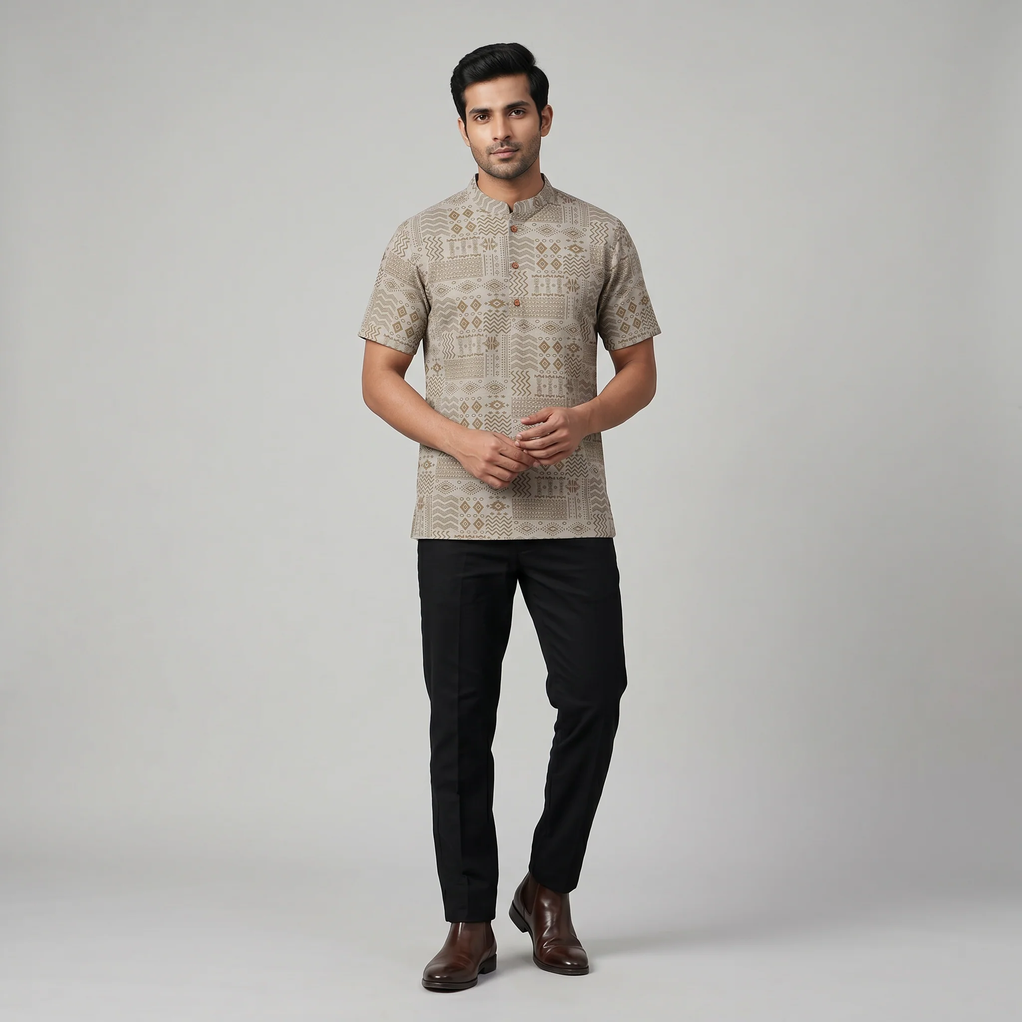 Cotton Printed Short Kurta