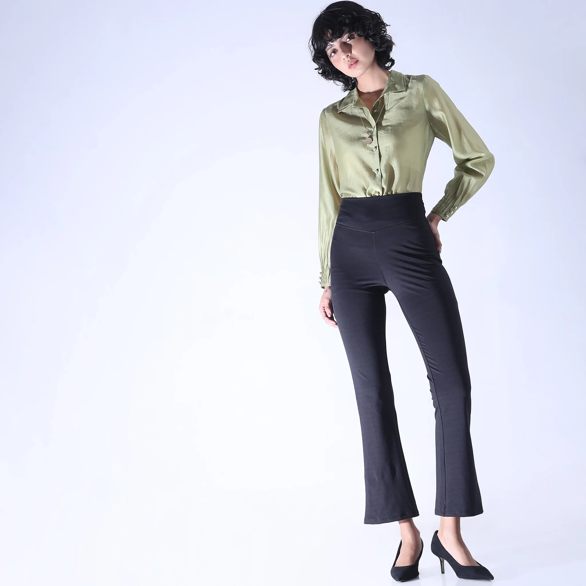 Air Dry Bootcut High Rise Leggings - Image 16