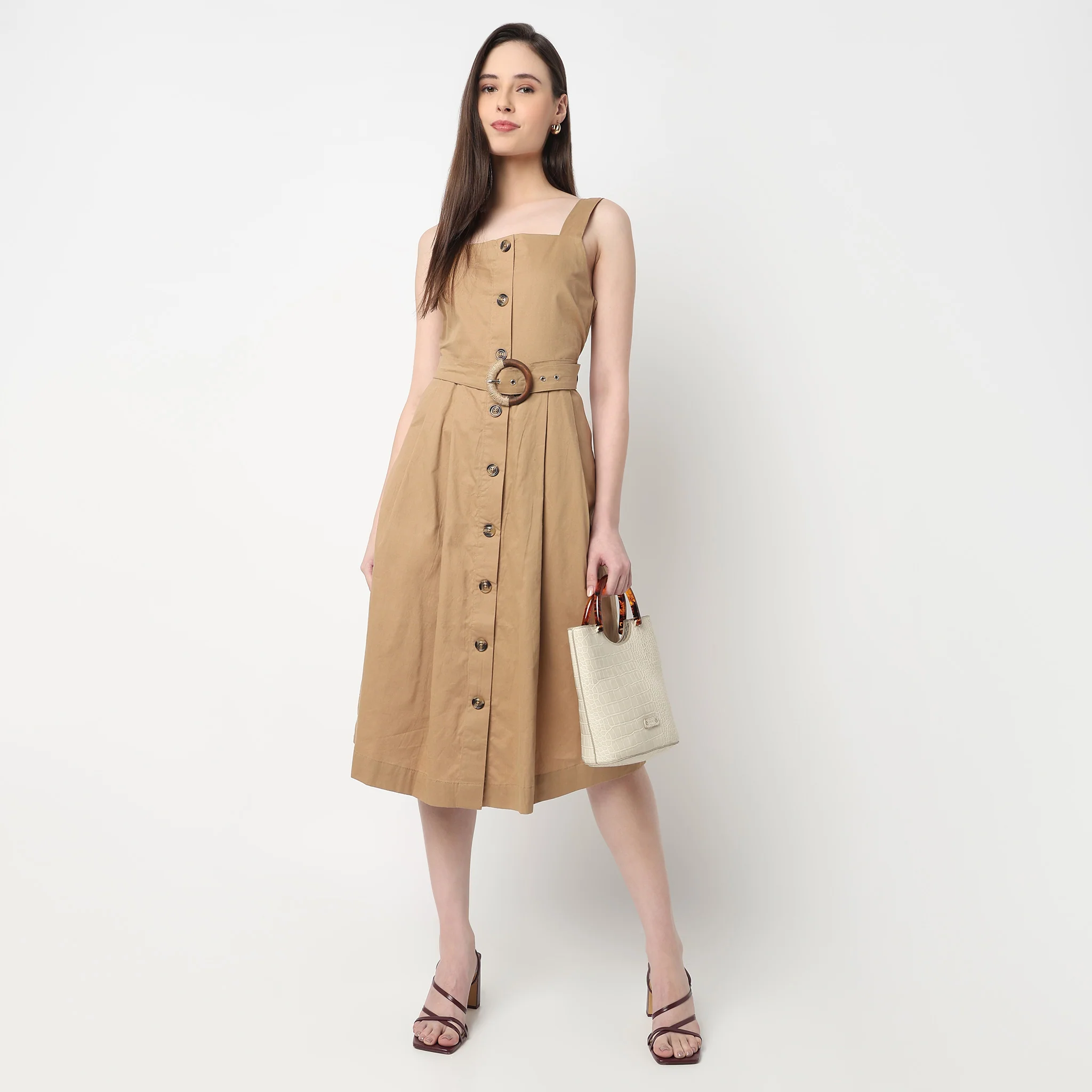 Midi Betty Dress With A Belt