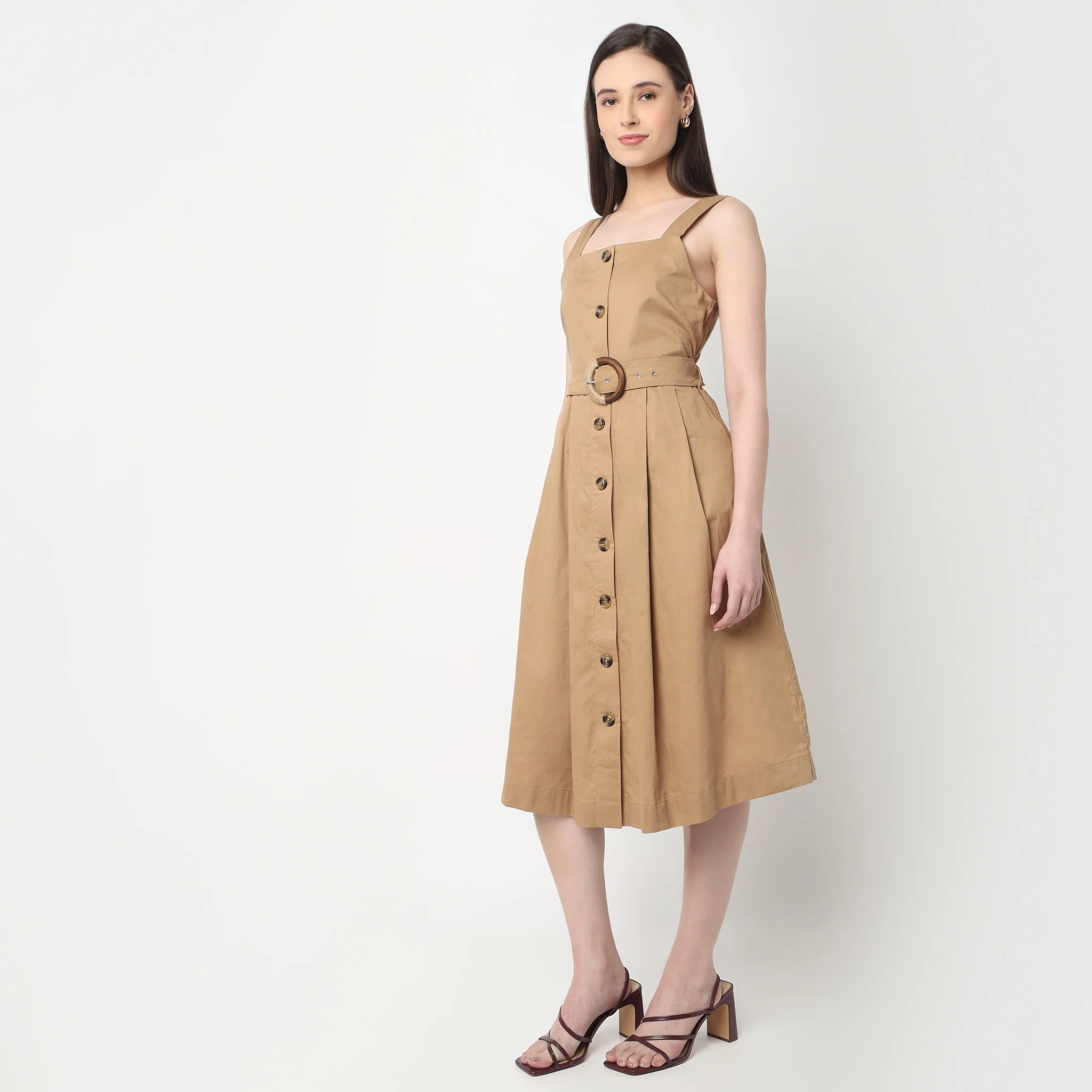Midi Betty Dress With A Belt - Image 5