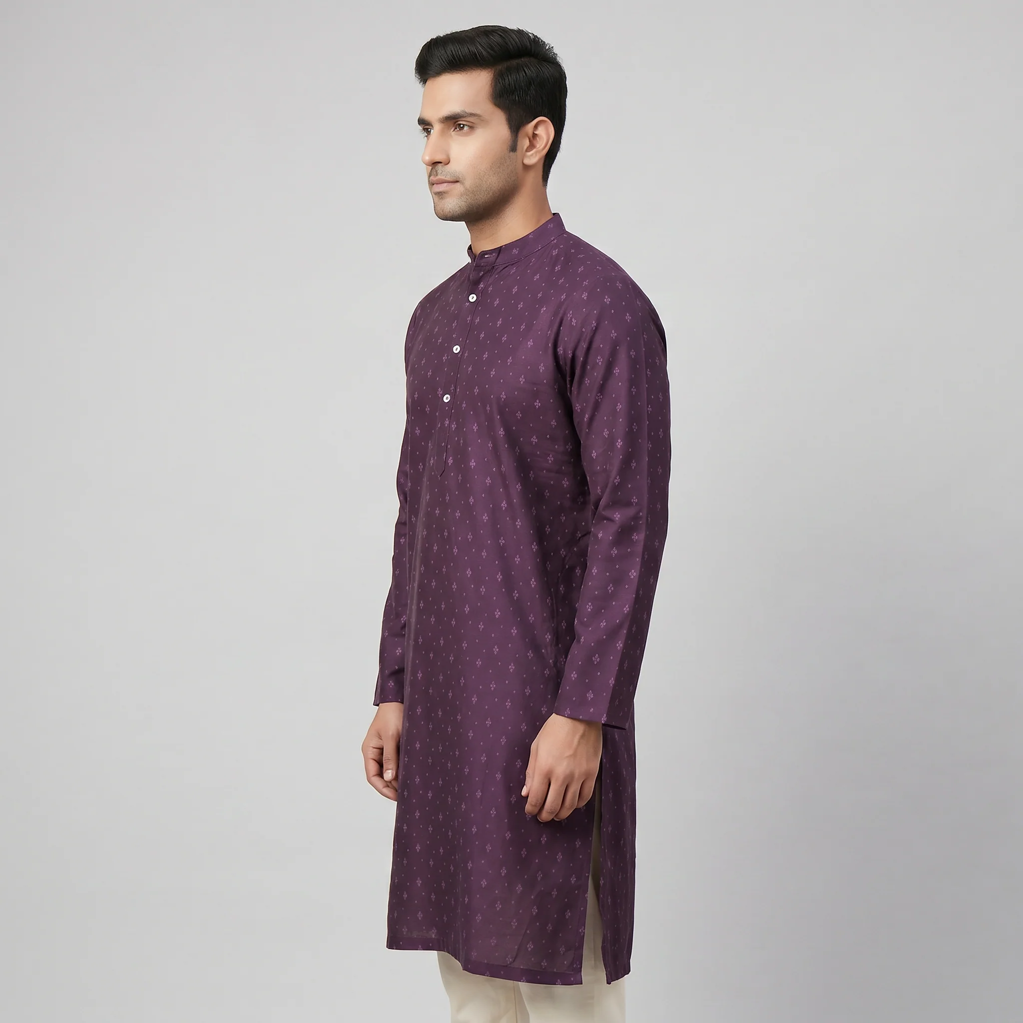 Printed Straight Long Kurta - Image 2