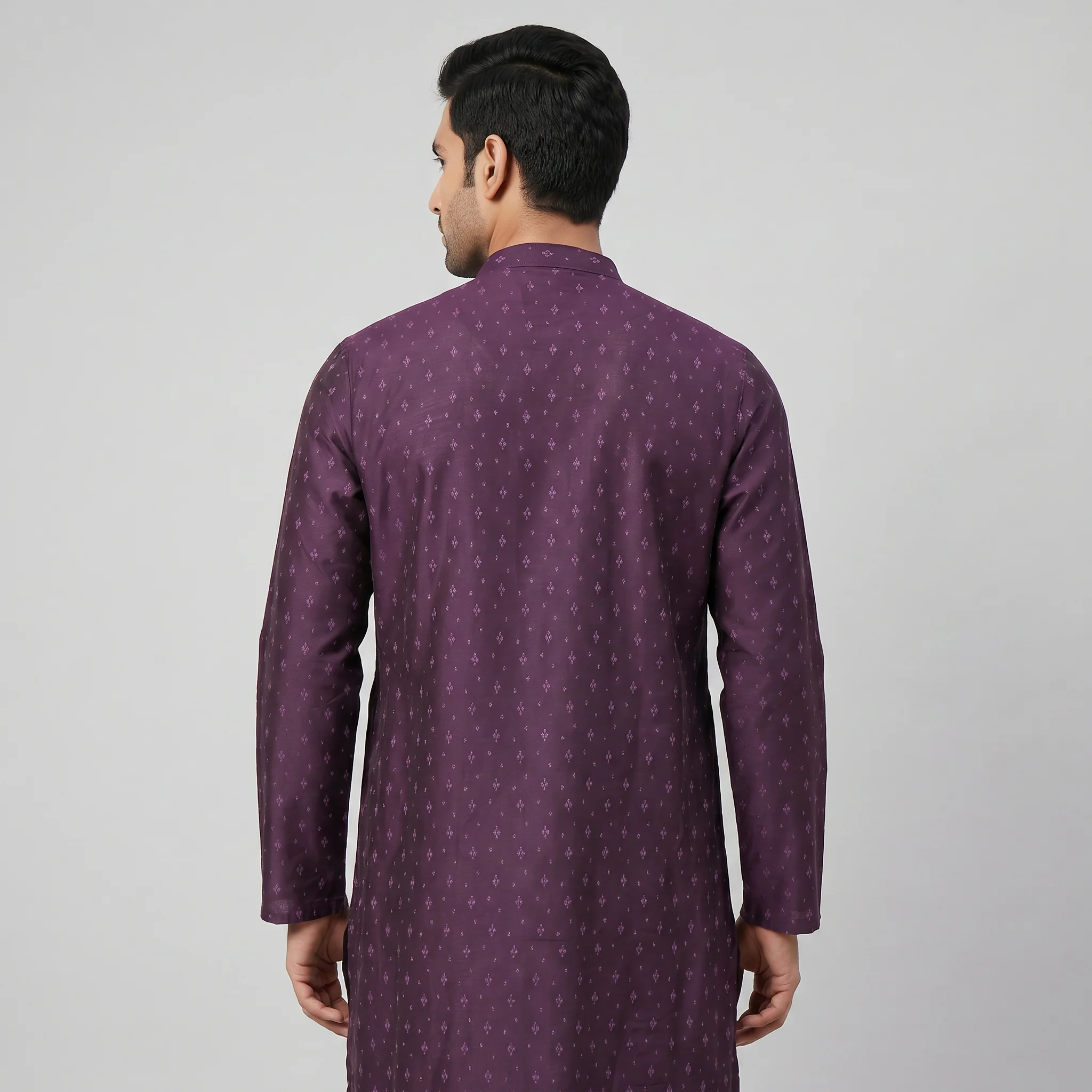 Printed Straight Long Kurta - Image 3