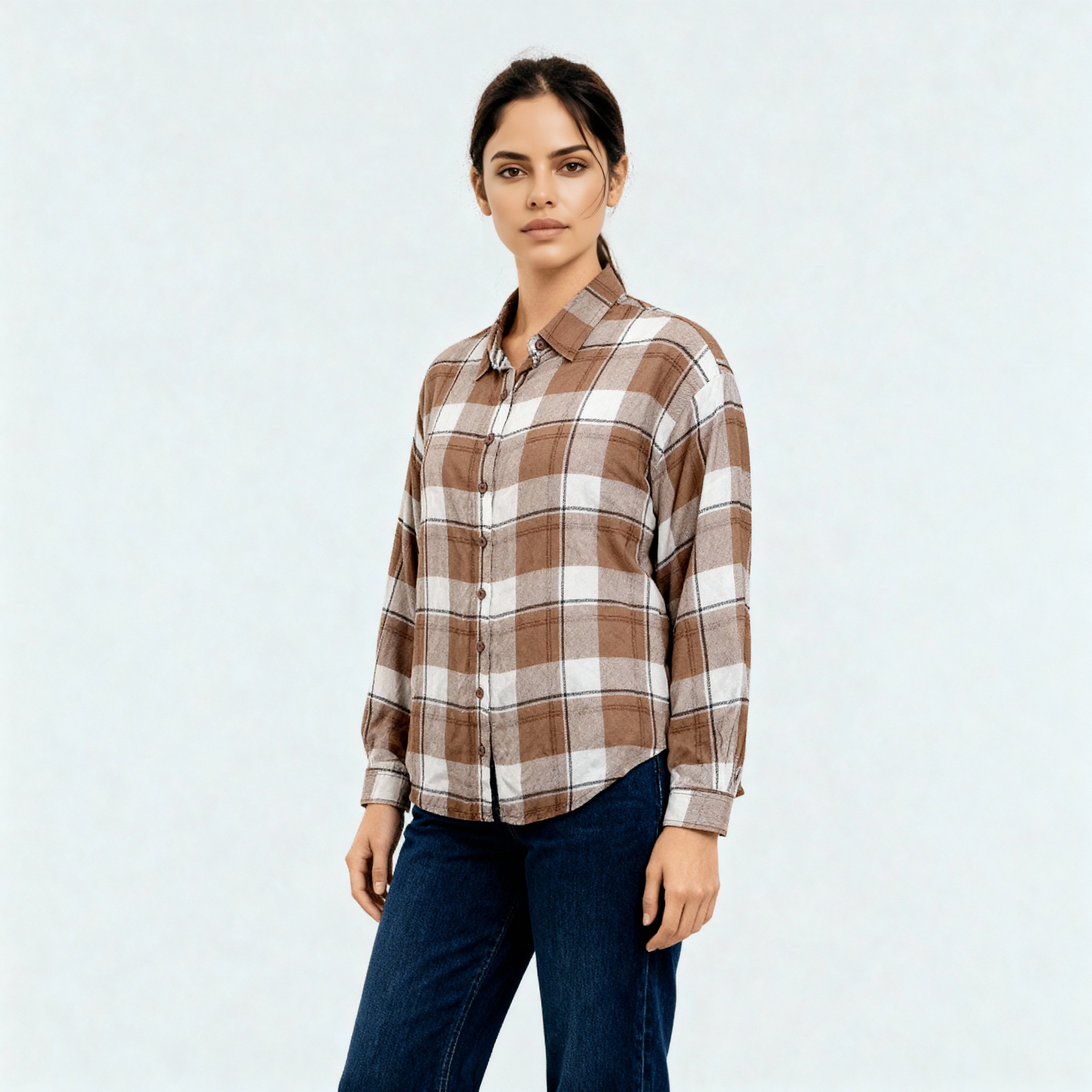Oversize Checkered Betty Shirt - Image 10