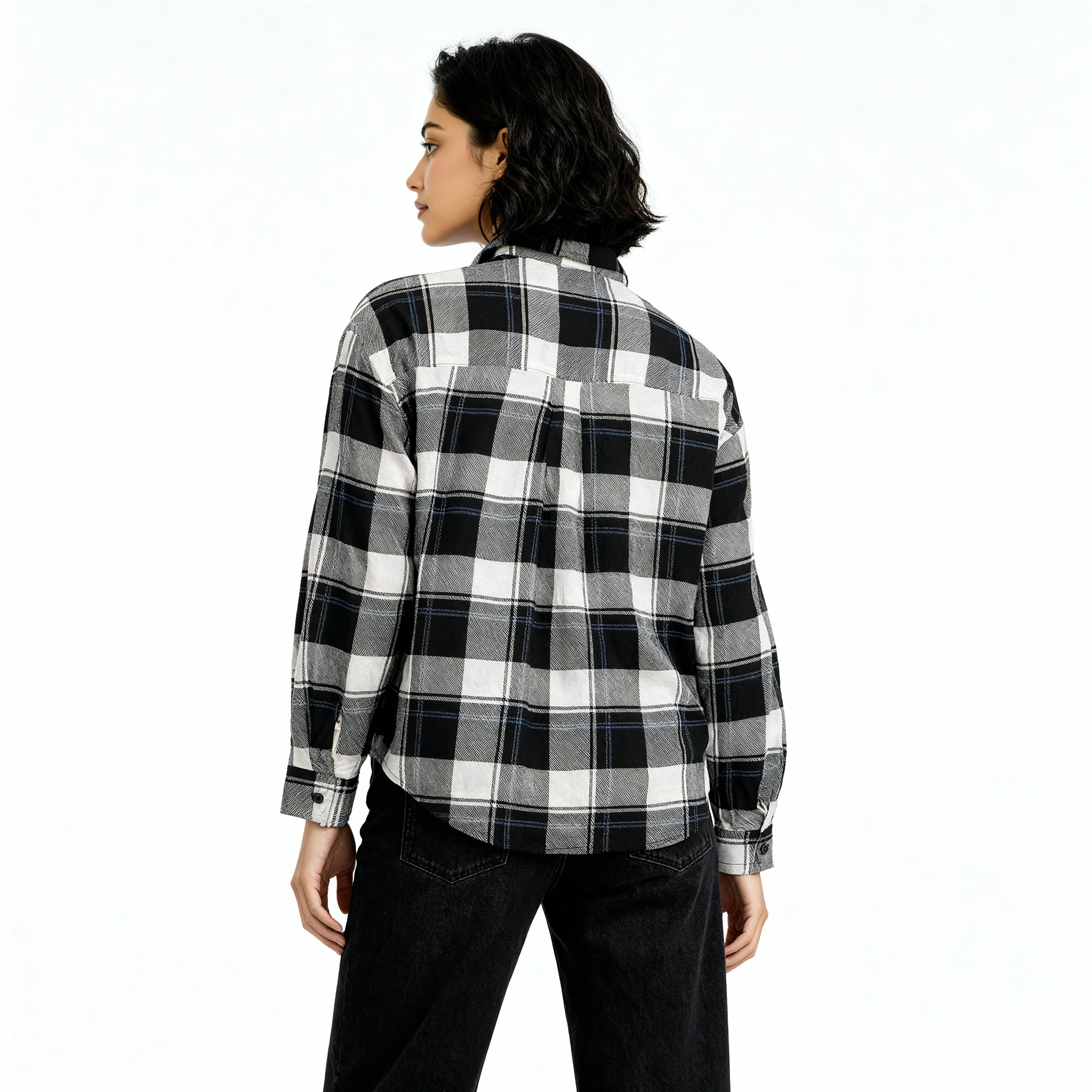 Oversize Checkered Betty Shirt - Image 3