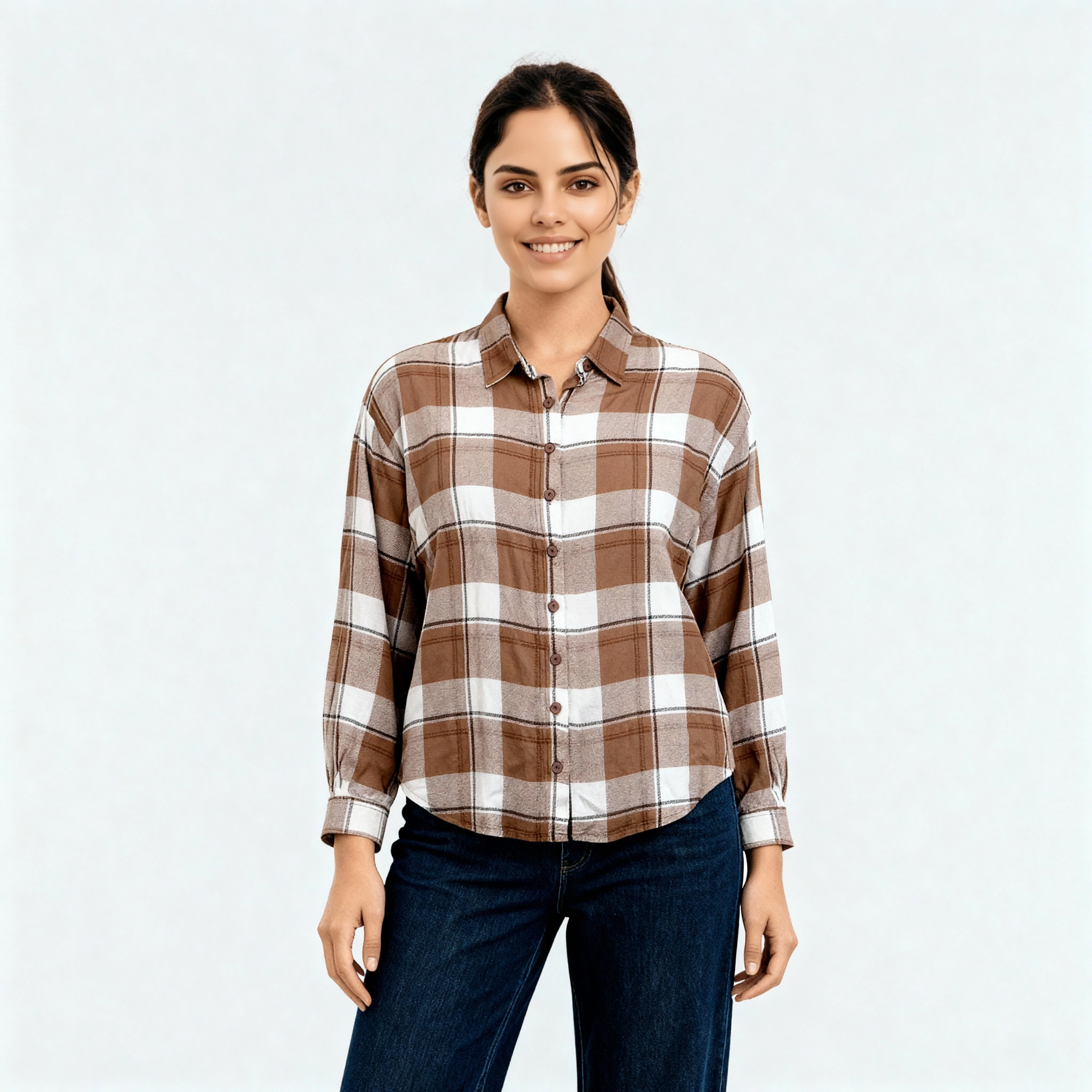 Oversize Checkered Betty Shirt - Image 7