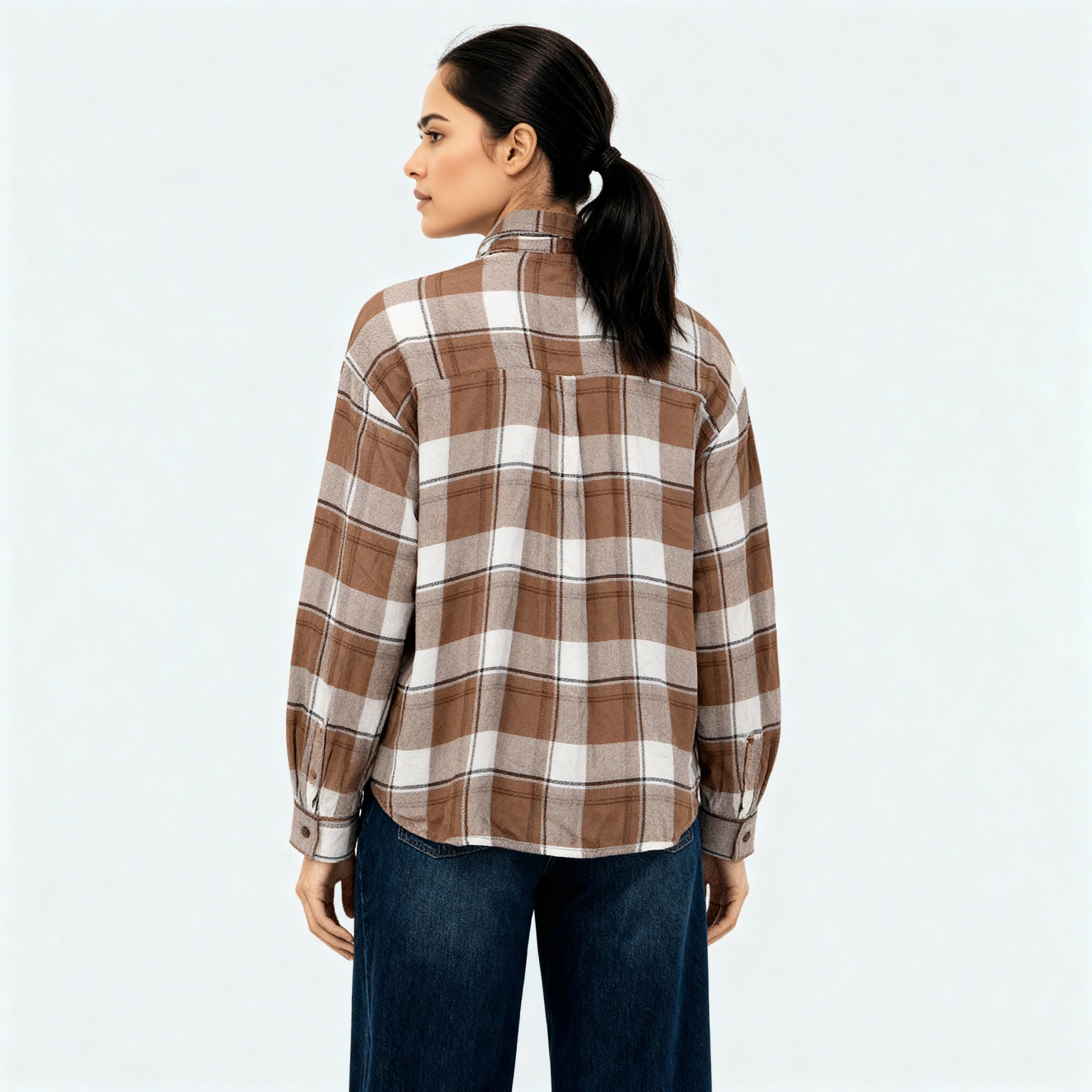 Oversize Checkered Betty Shirt - Image 8