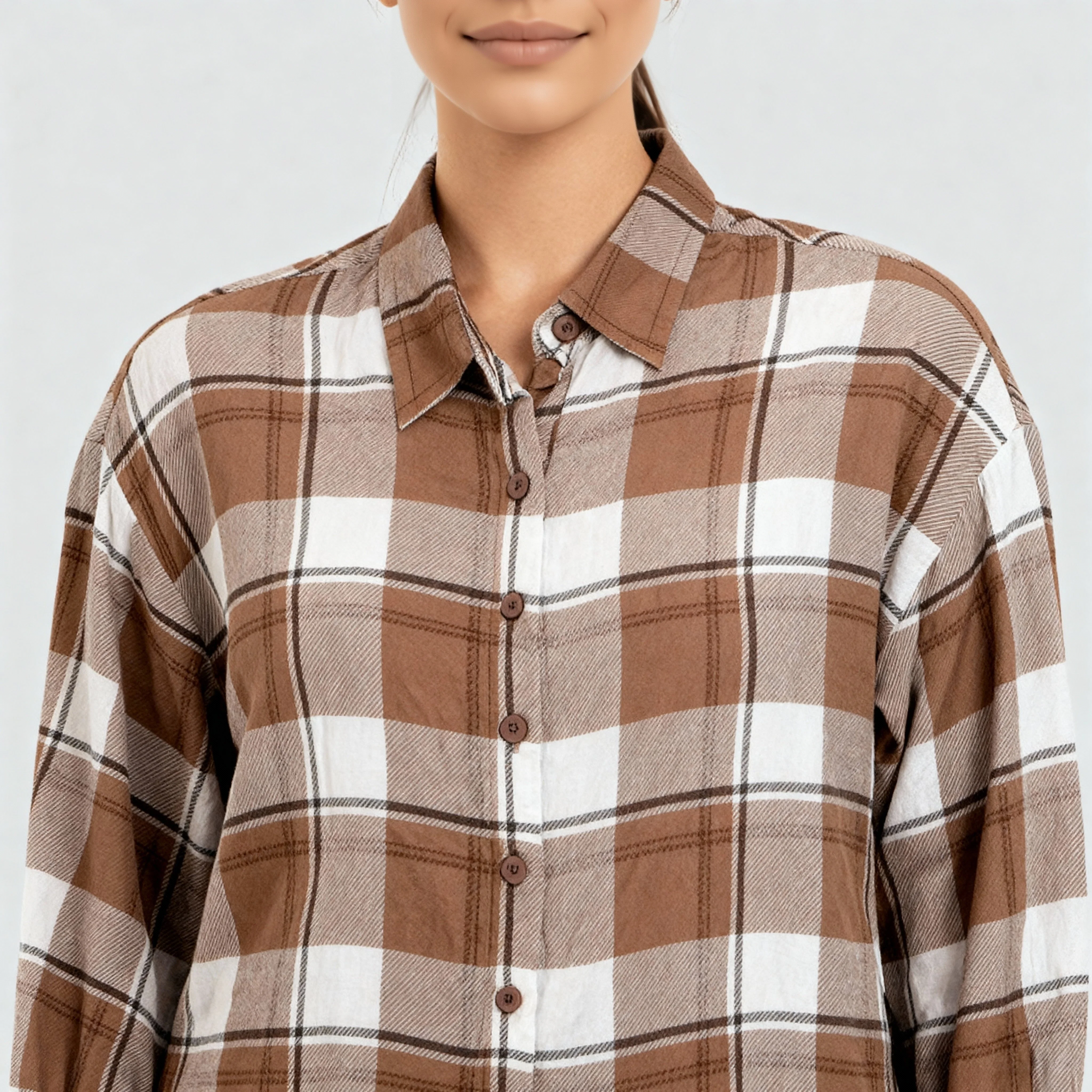Oversize Checkered Betty Shirt - Image 9