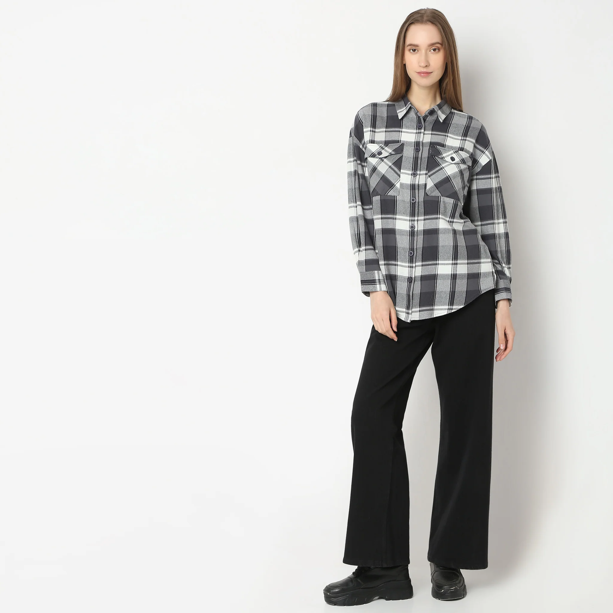 Oversize Checkered Shirt - Image 2