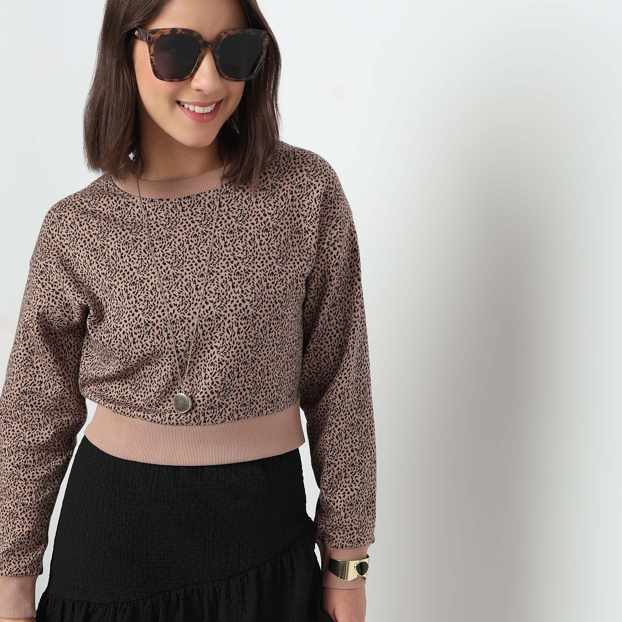 Oversize Cotton Cropped T-Shirt - Image 4