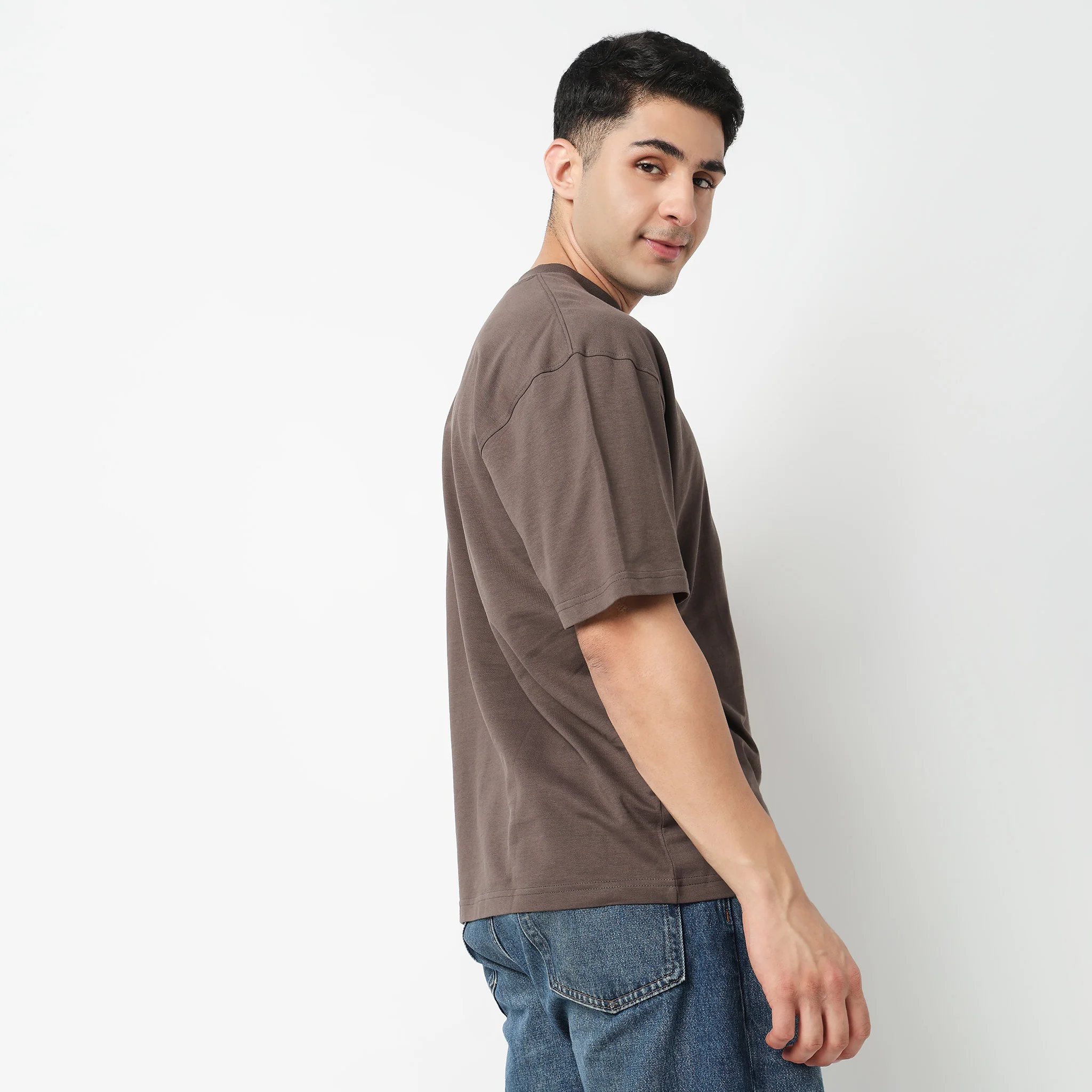 Oversize Cotton Slogan T-Shirt - Image 3