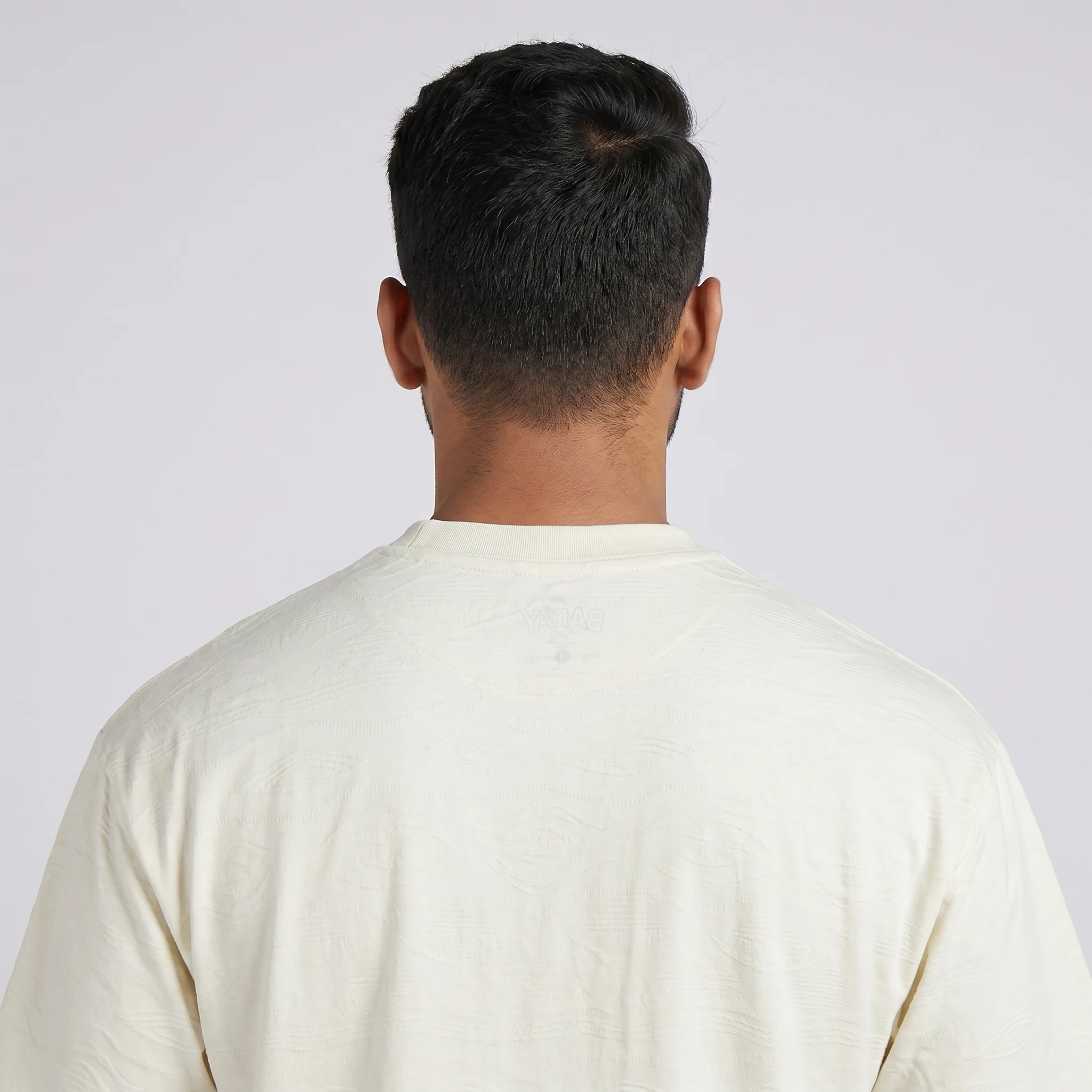 Oversize Crew Neck Structured T-Shirt - Image 3