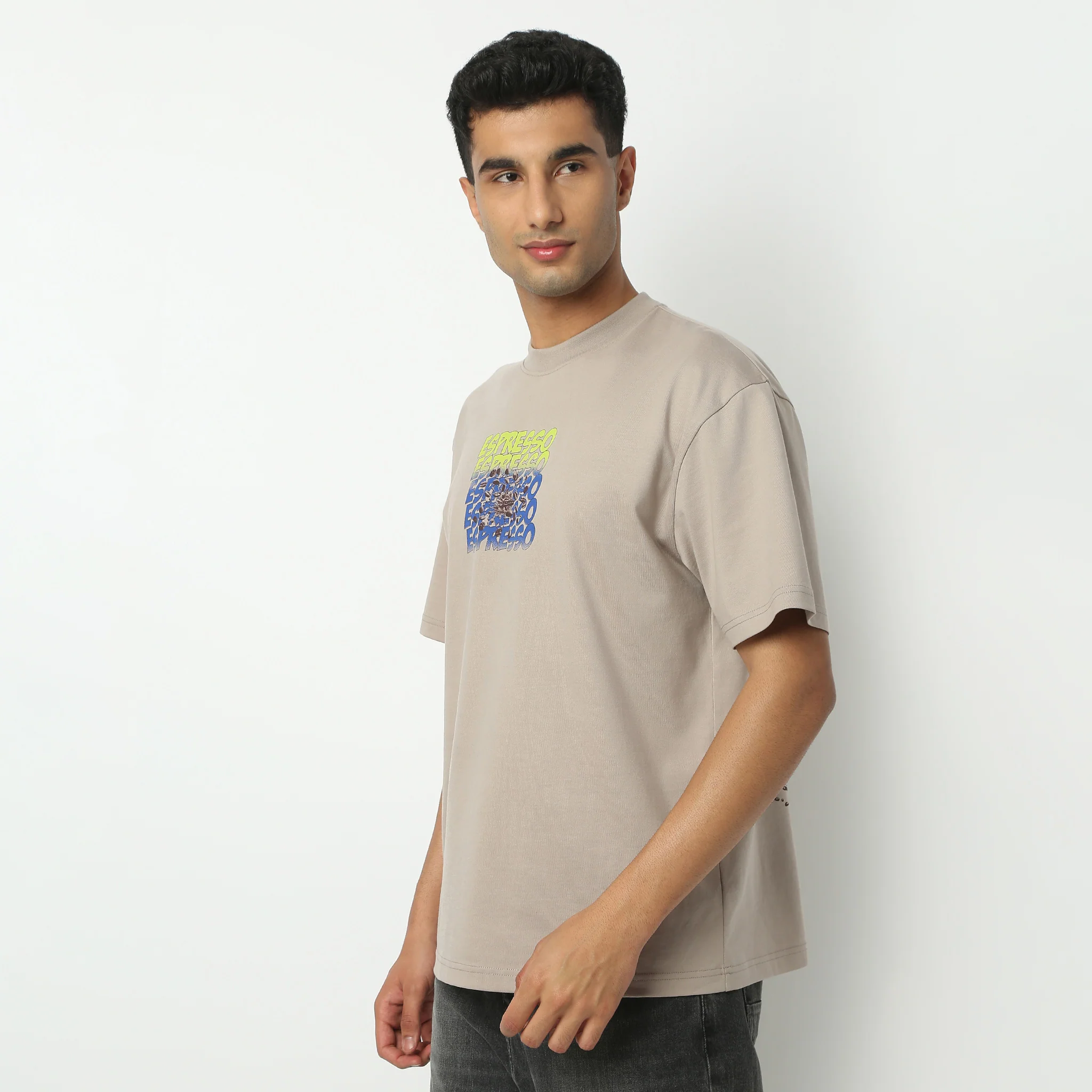Oversize Graphic Crew Neck Karaoke T-Shirt - Image 4