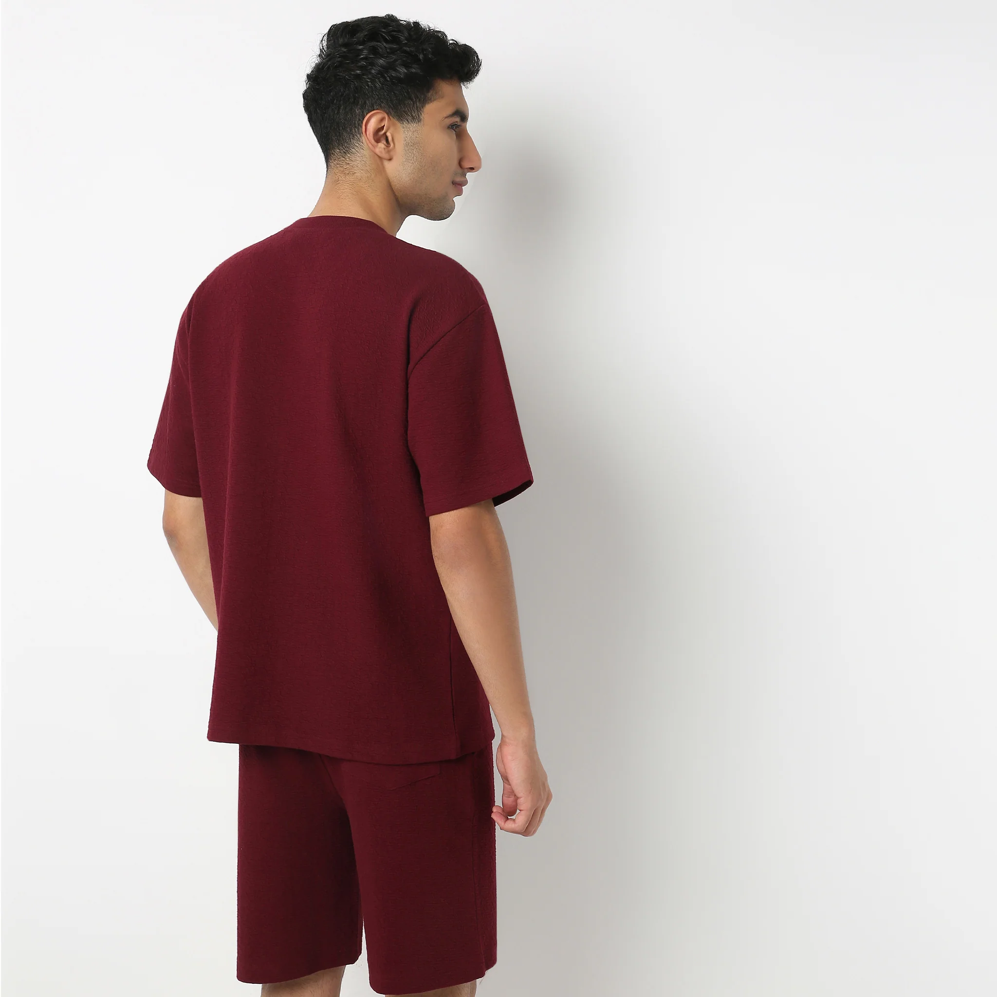 Oversize Crew Neck Structured Unisets T-Shirt - Image 3