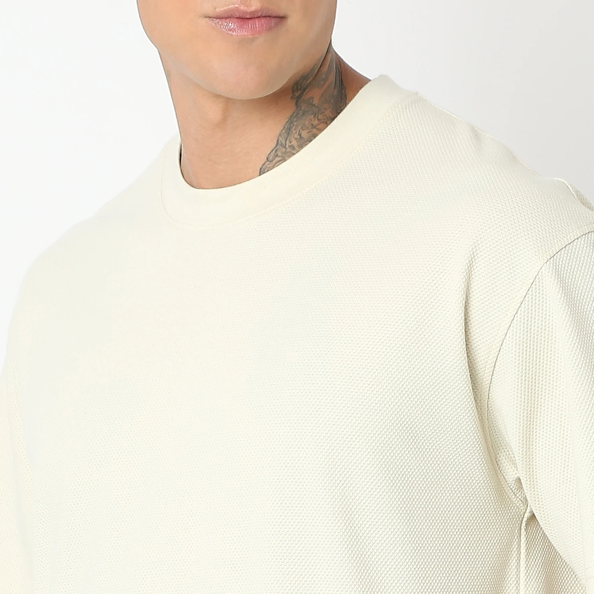 Oversize Pop Knit Structured T-Shirt (Matching Shorts Available) - Image 7