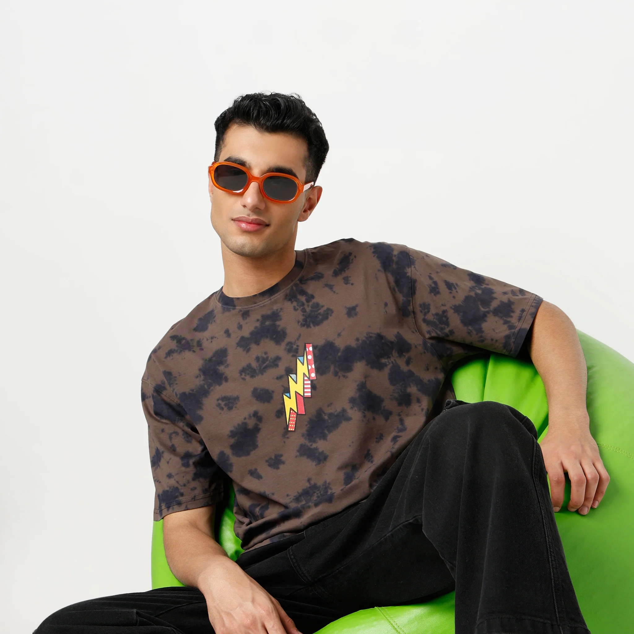 Oversize Tie - Dye Crew Neck T-Shirt