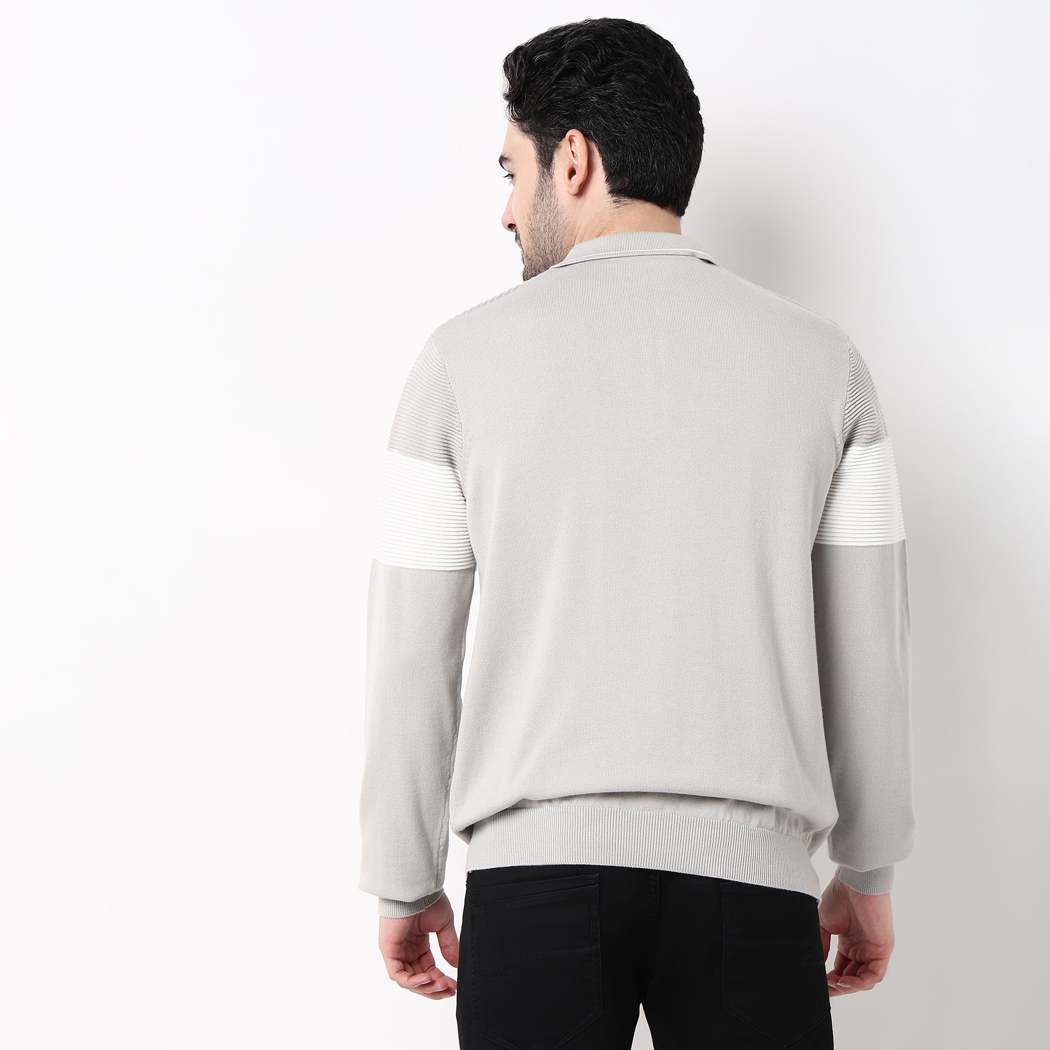 Oversize Winter Edit Striped Sweater - Image 3