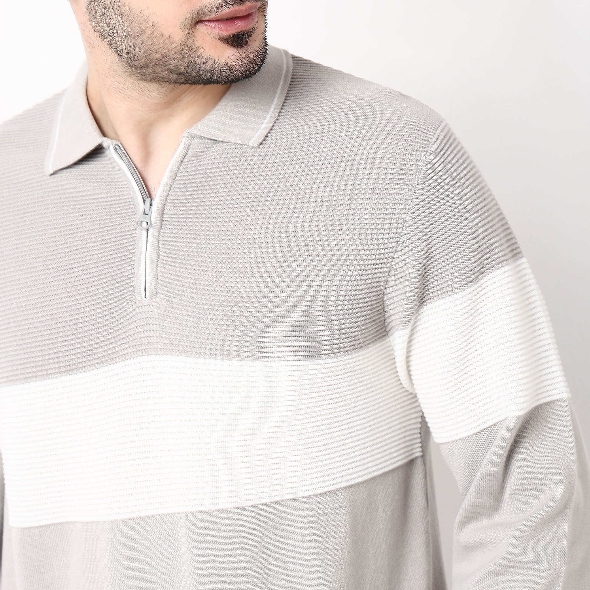 Oversize Winter Edit Striped Sweater - Image 4