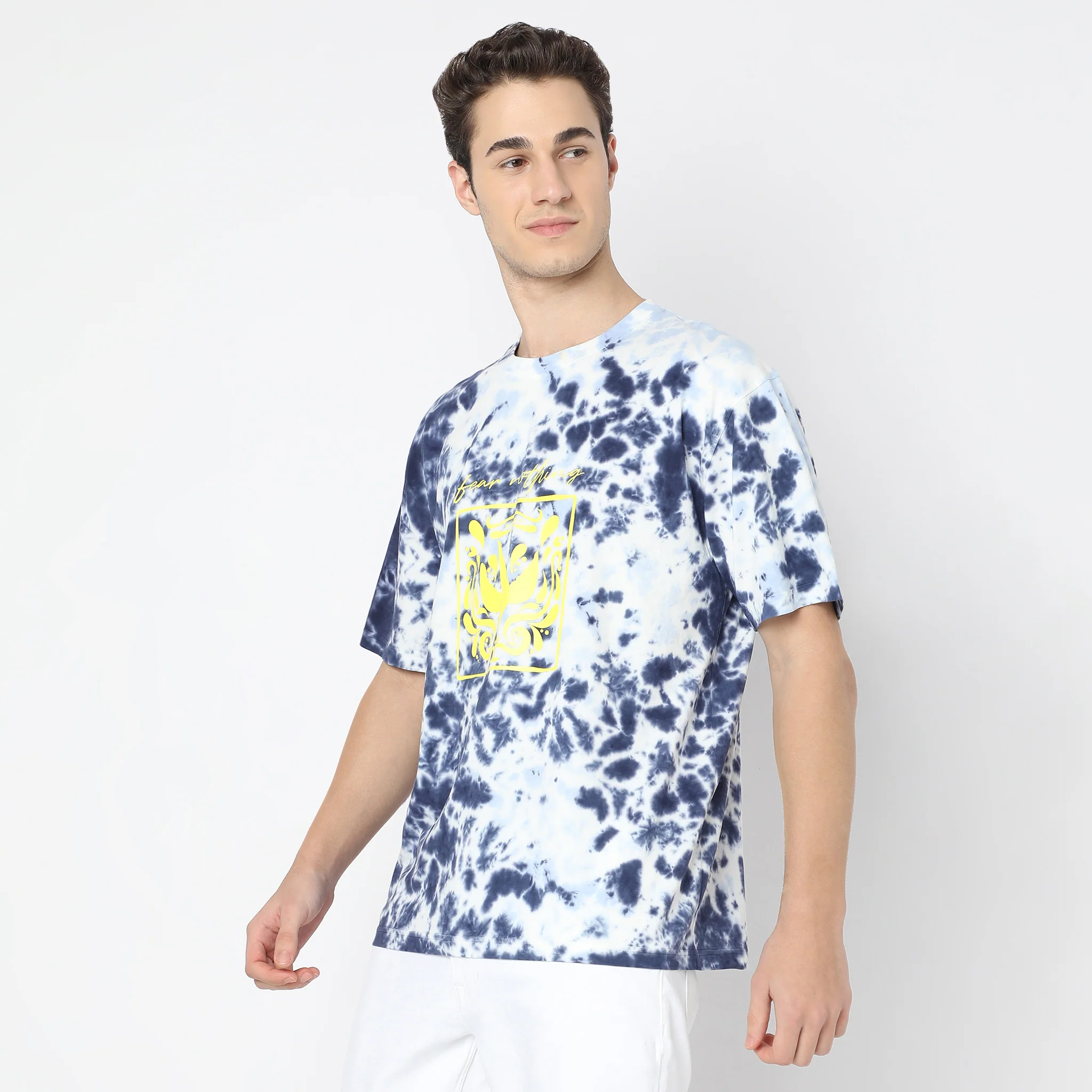 Oversized Cew Neck Tie-Dye T-Shirt - Image 4