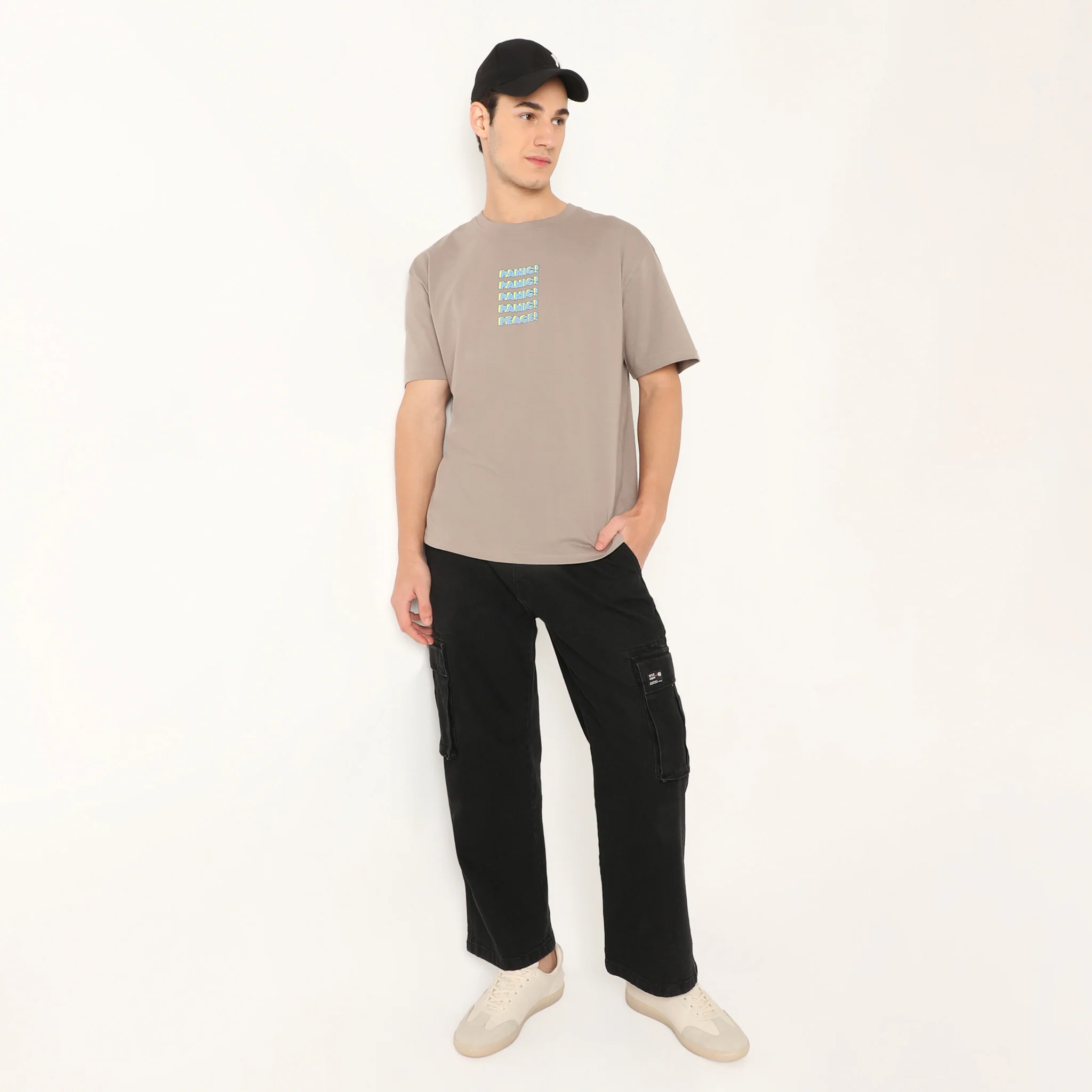 Oversized Slogan Graphic T-Shirt