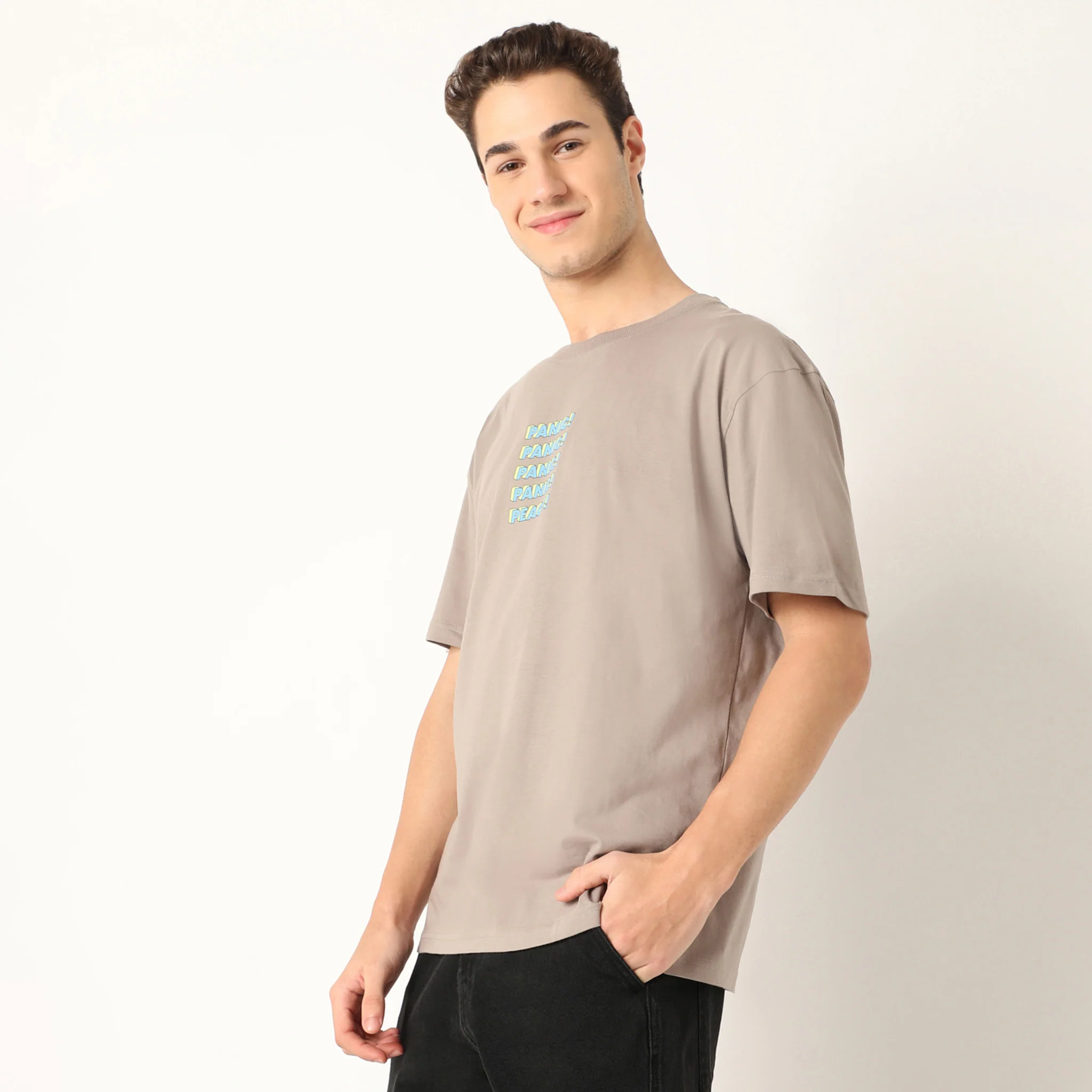 Oversized Slogan Graphic T-Shirt - Image 4