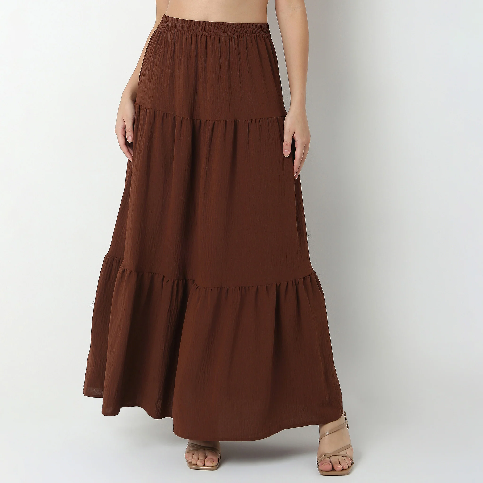 Tiered High Rise Skirt - Image 2