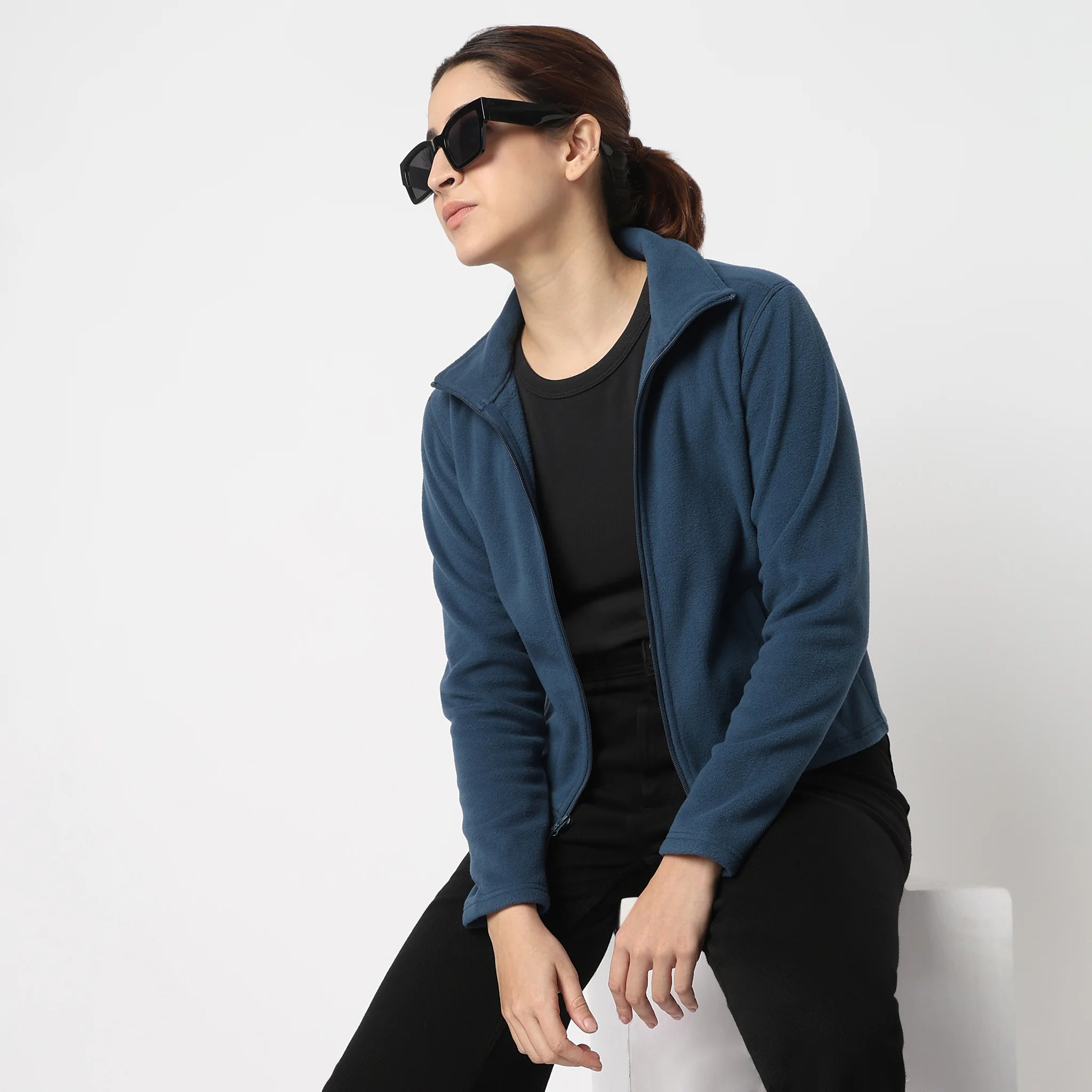 Heat-X Polair Fleece High Neck Jacket - Comfort Stretch with Welt Pockets - Image 13