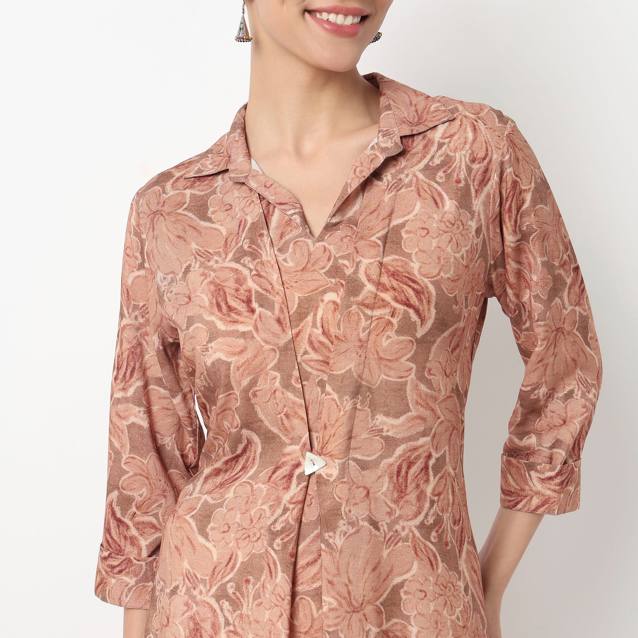 Printed A-Line Kurta - Image 4