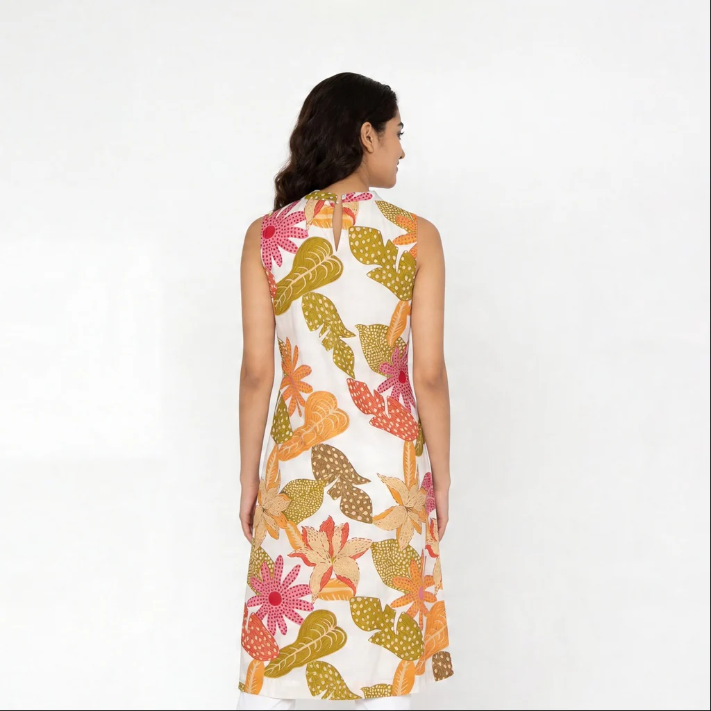 Printed A-Line Straight Kurta - Image 3