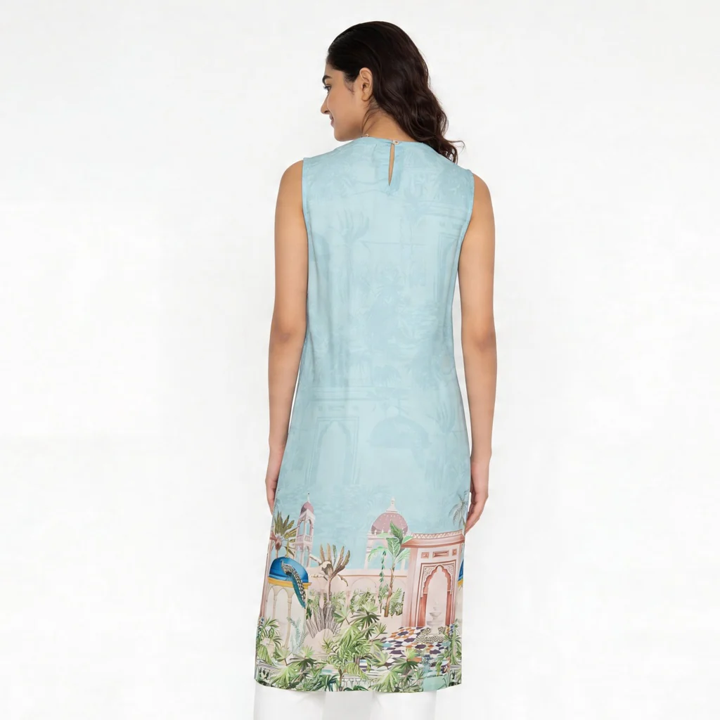 Printed A-Line Straight Kurta - Image 3