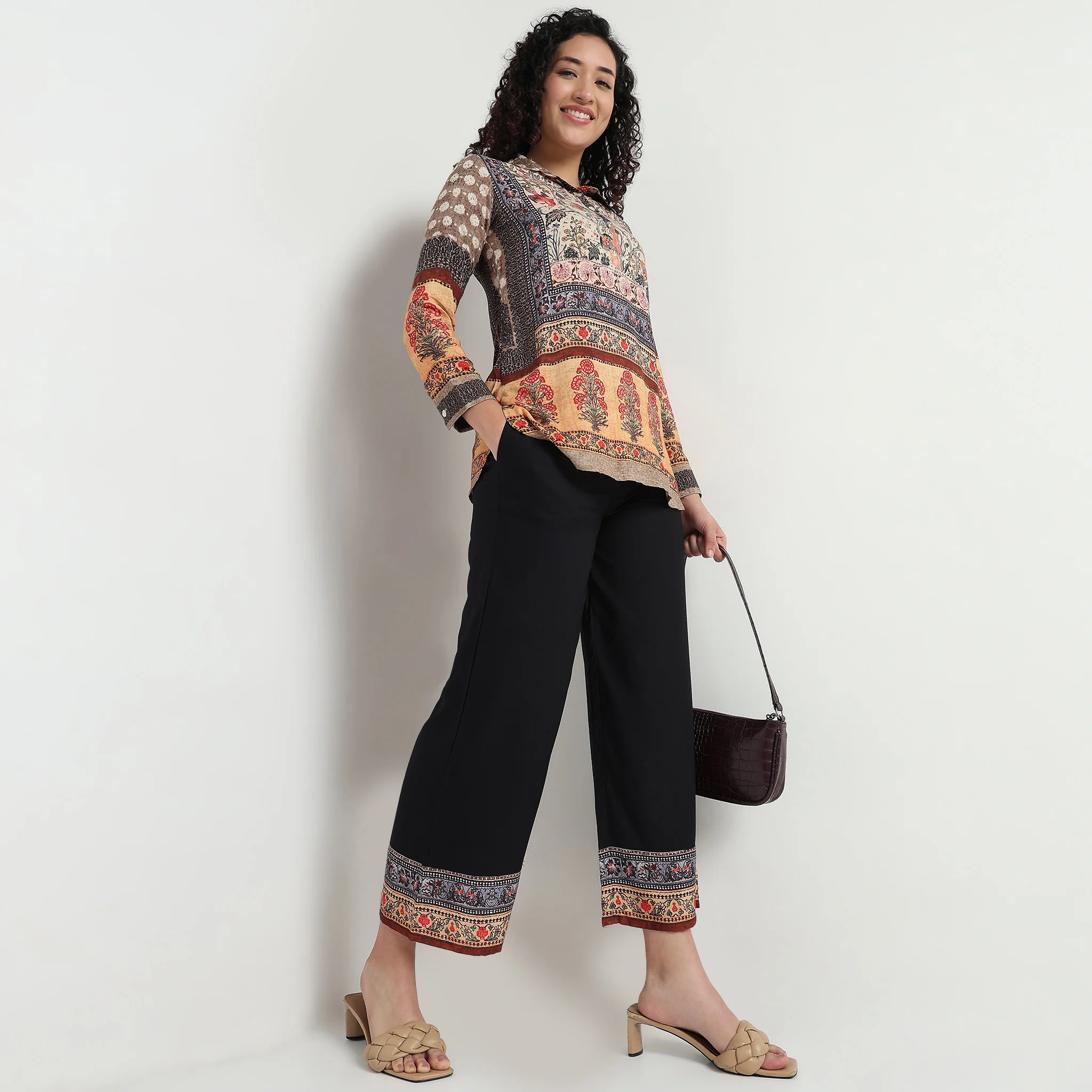 Printed Ankle Length Pants